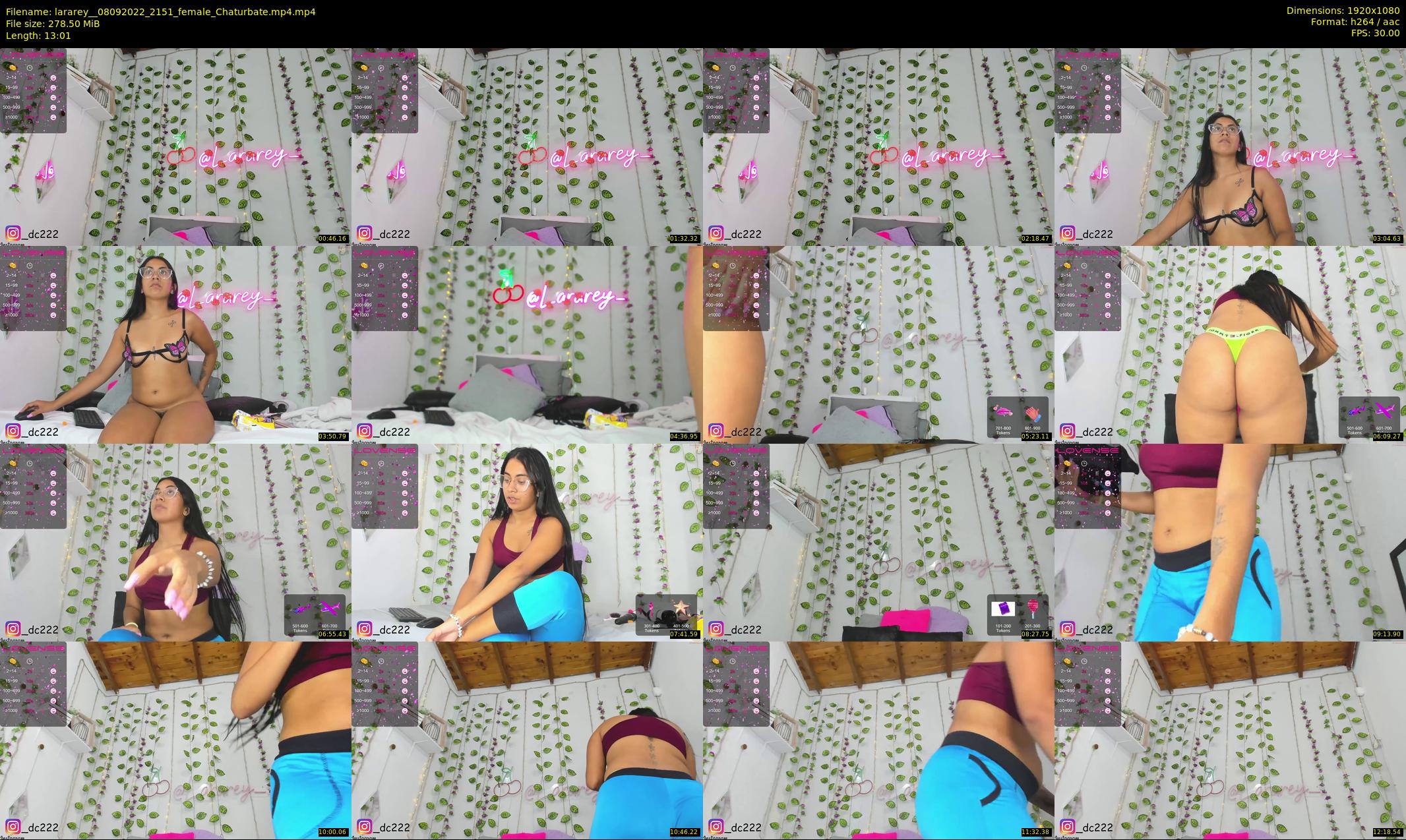 lararey_ — 14 minute Chaturbate female cam show recording, 1080p, Sep 8, 2022