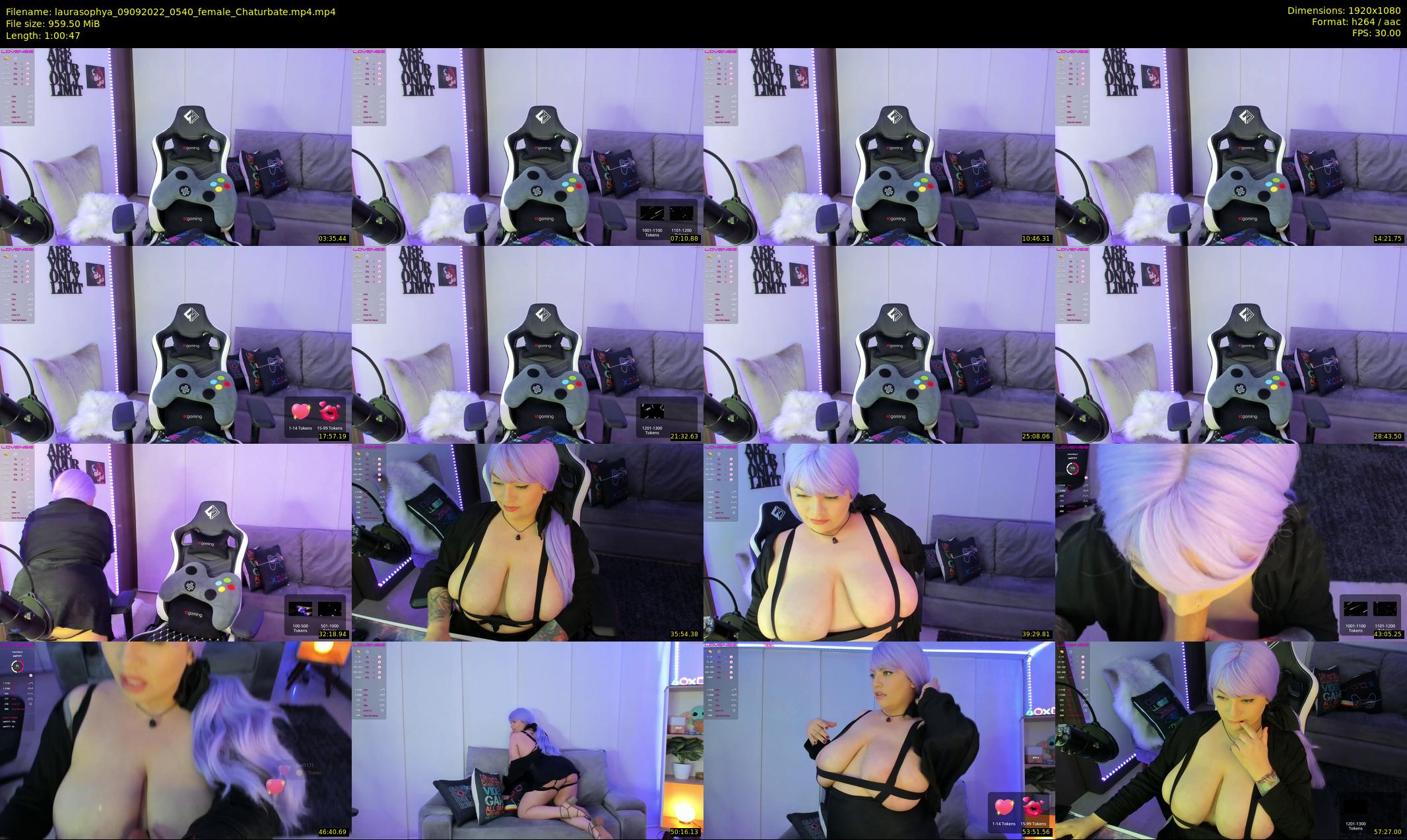 laurasophya — 61 minute Chaturbate female cam show recording, 1080p, Sep 9, 2022