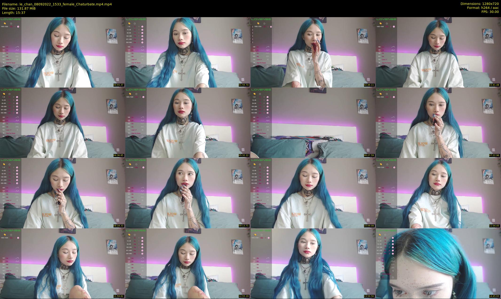 le_chan — 16 minute Chaturbate female cam show recording, 720p, Sep 8, 2022