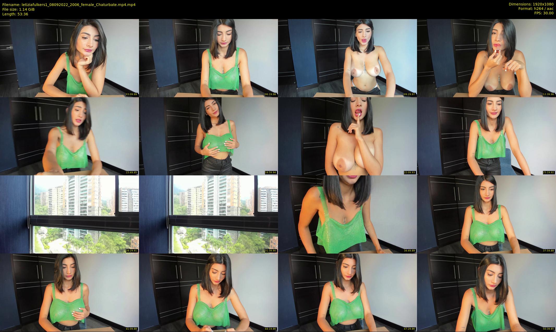 letiziafulkers1 — 54 minute Chaturbate female cam show recording, 1080p, Sep 8, 2022