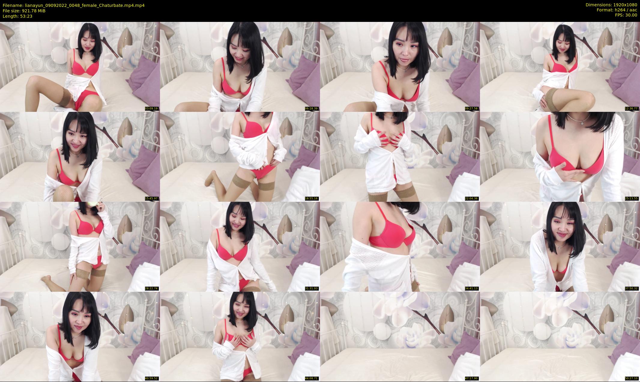 lianayun — 54 minute Chaturbate female cam show recording, 1080p, Sep 9, 2022