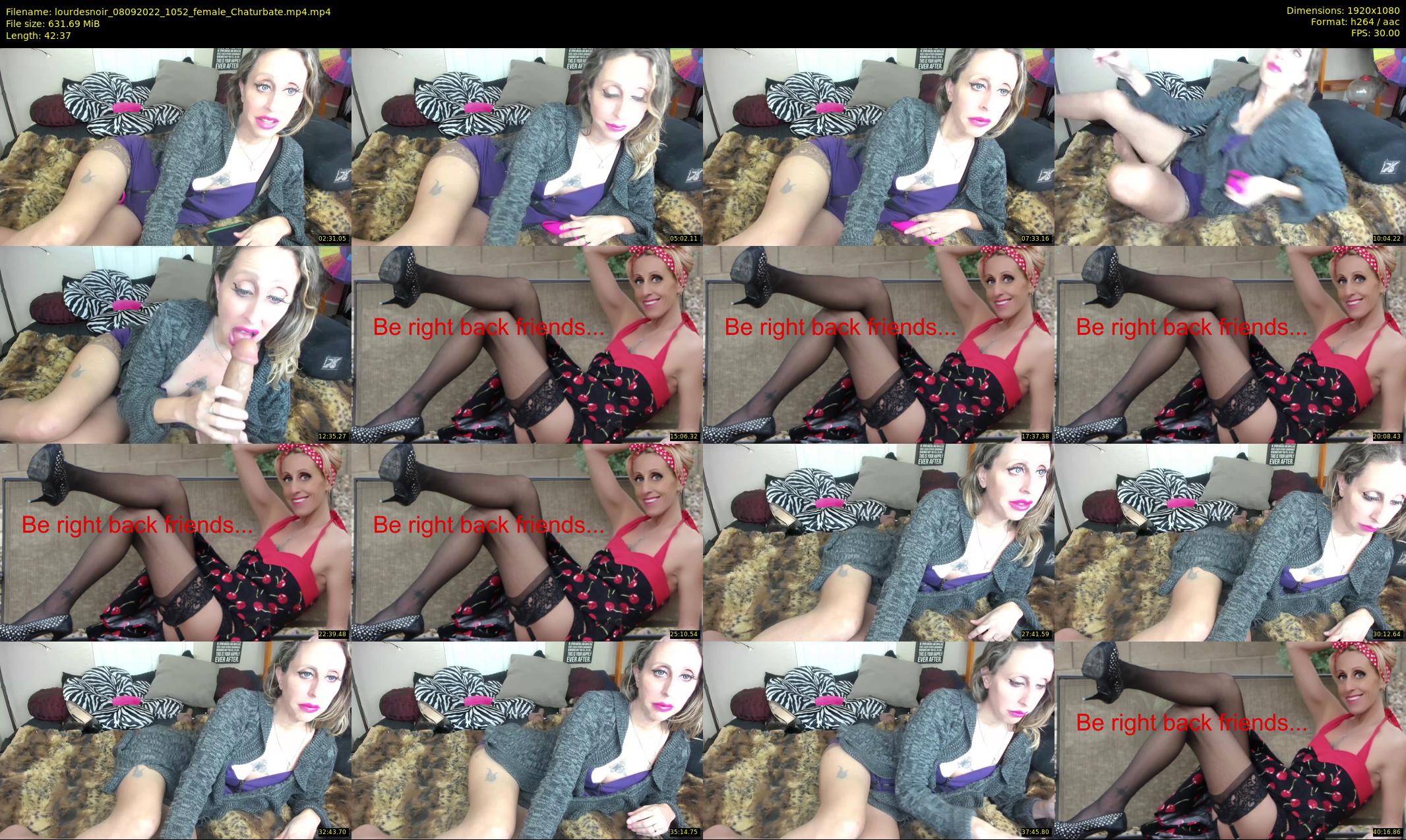 lourdesnoir — 43 minute Chaturbate female cam show recording, 1080p, Sep 8, 2022