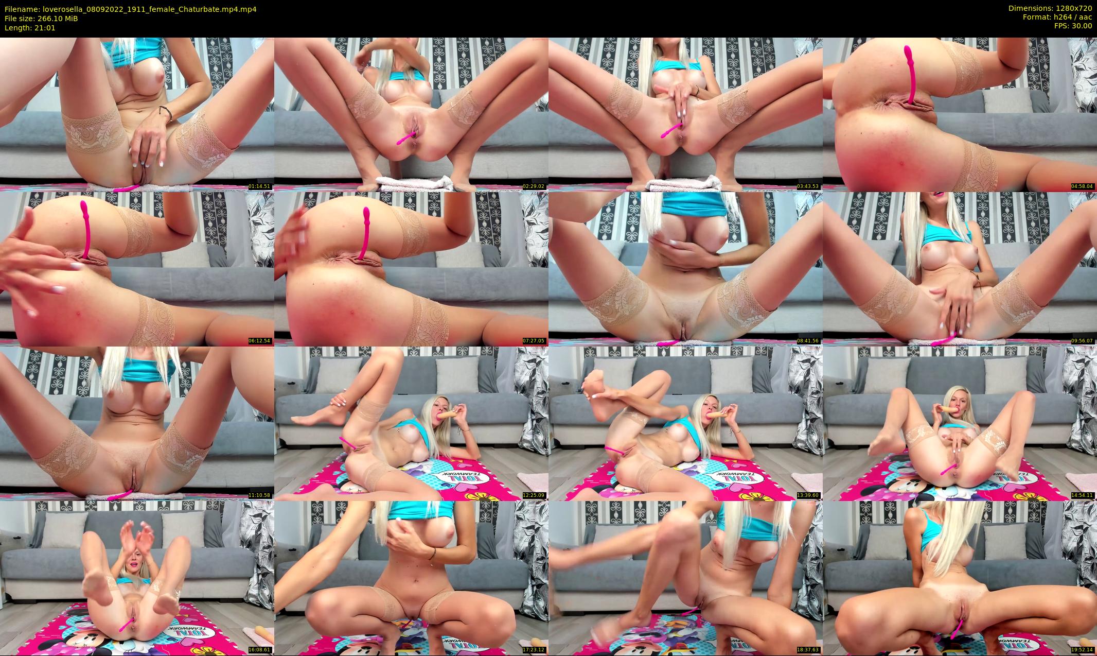 loverosella — 22 minute Chaturbate female cam show recording, 720p, Sep 8, 2022