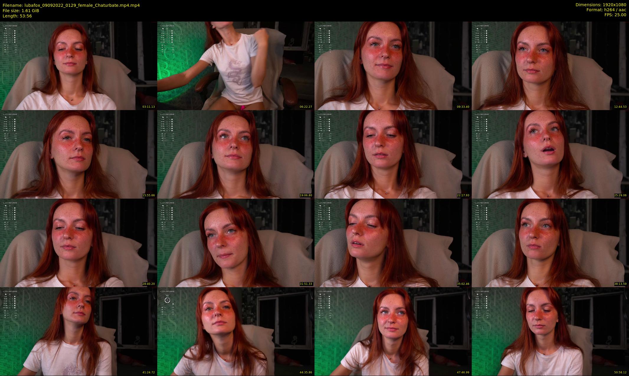 lubafox — 54 minute Chaturbate female cam show recording, 1080p, Sep 9, 2022