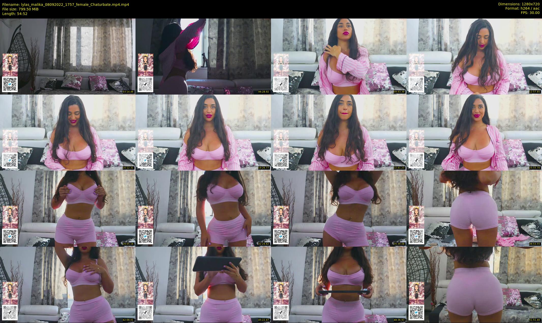 lylas_malika — 55 minute Chaturbate female cam show recording, 720p, Sep 8, 2022