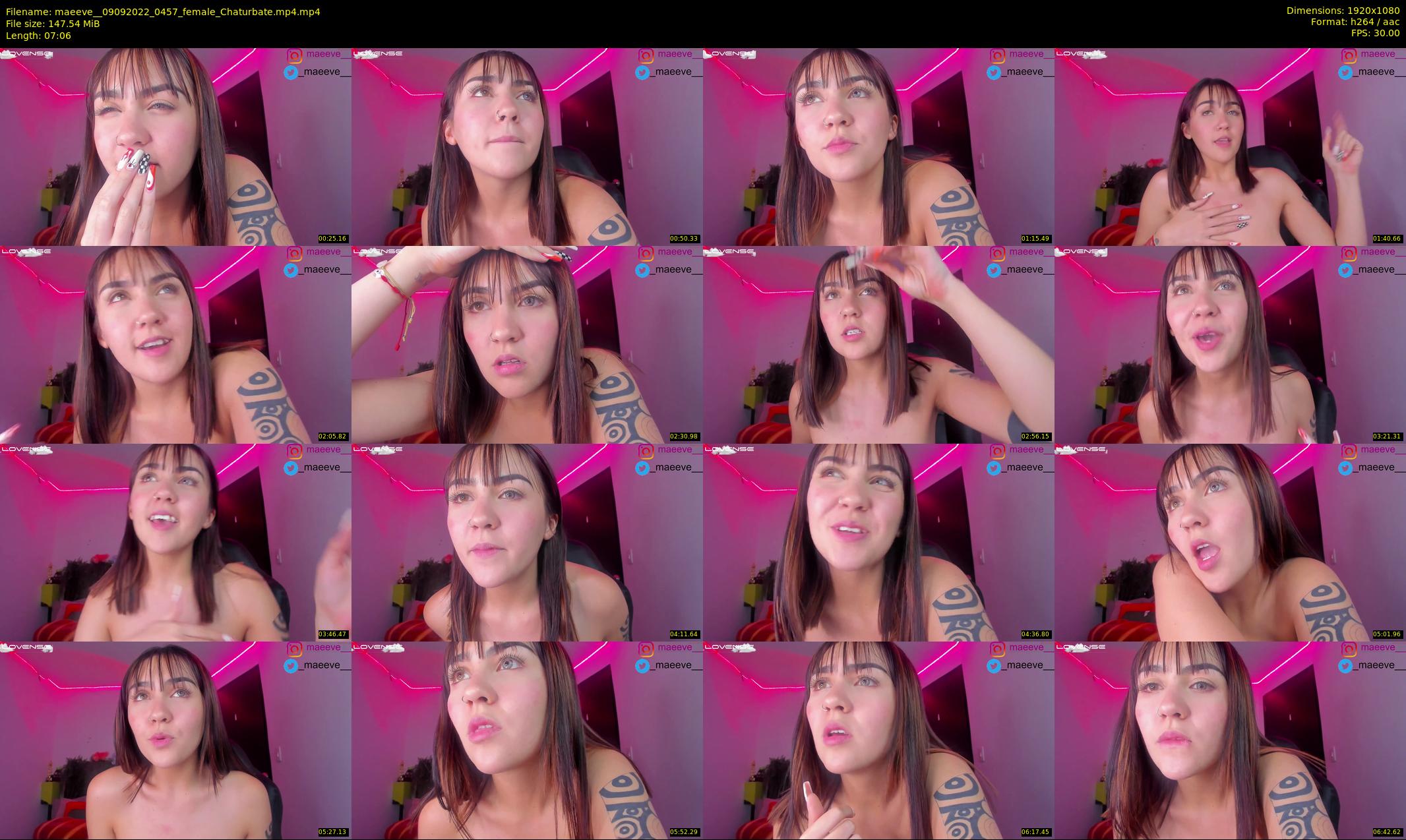 maeeve_ — 8 minute Chaturbate female cam show recording, 1080p, Sep 9, 2022