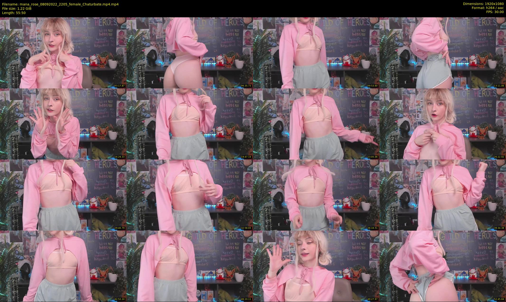 mana_rose — 56 minute Chaturbate female cam show recording, 1080p, Sep 8, 2022