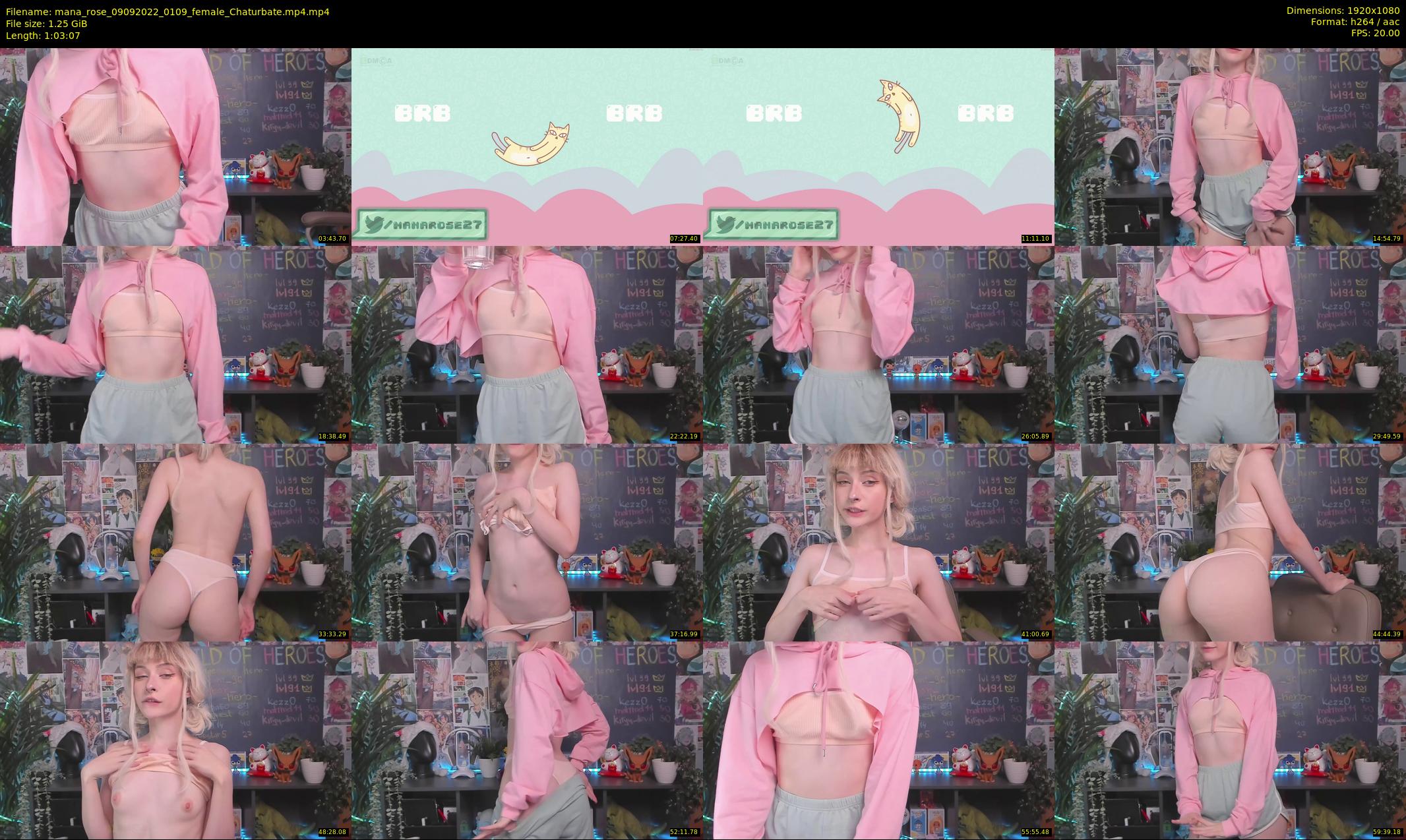 mana_rose — 64 minute Chaturbate female cam show recording, 1080p, Sep 9, 2022