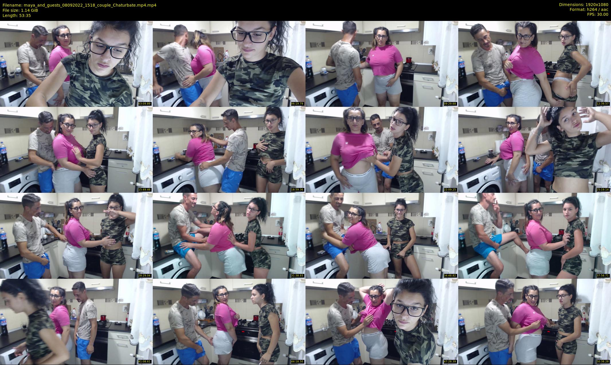 maya_and_guests — 54 minute Chaturbate couple cam show recording, 1080p, Sep 8, 2022