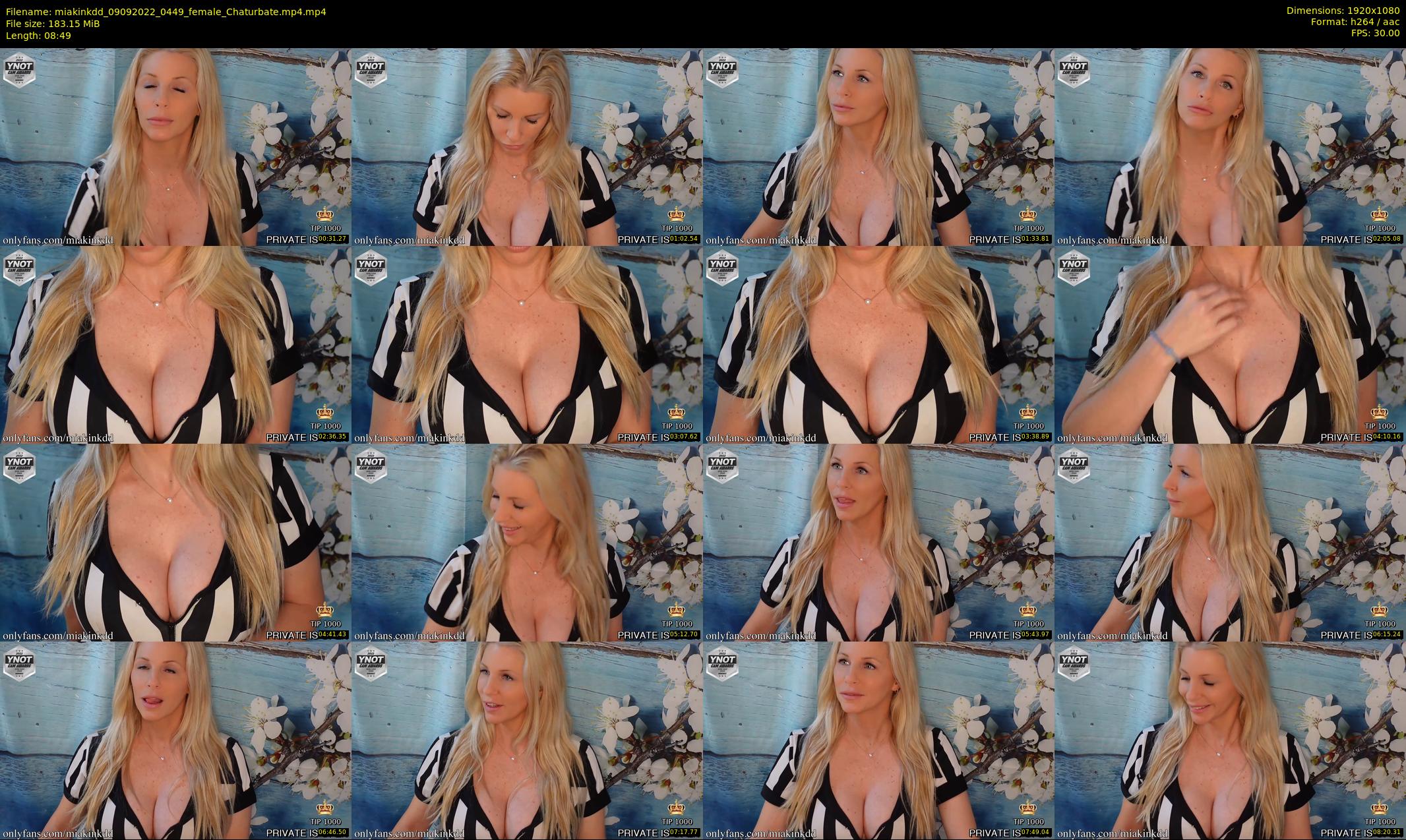 miakinkdd — 9 minute Chaturbate female cam show recording, 1080p, Sep 9, 2022