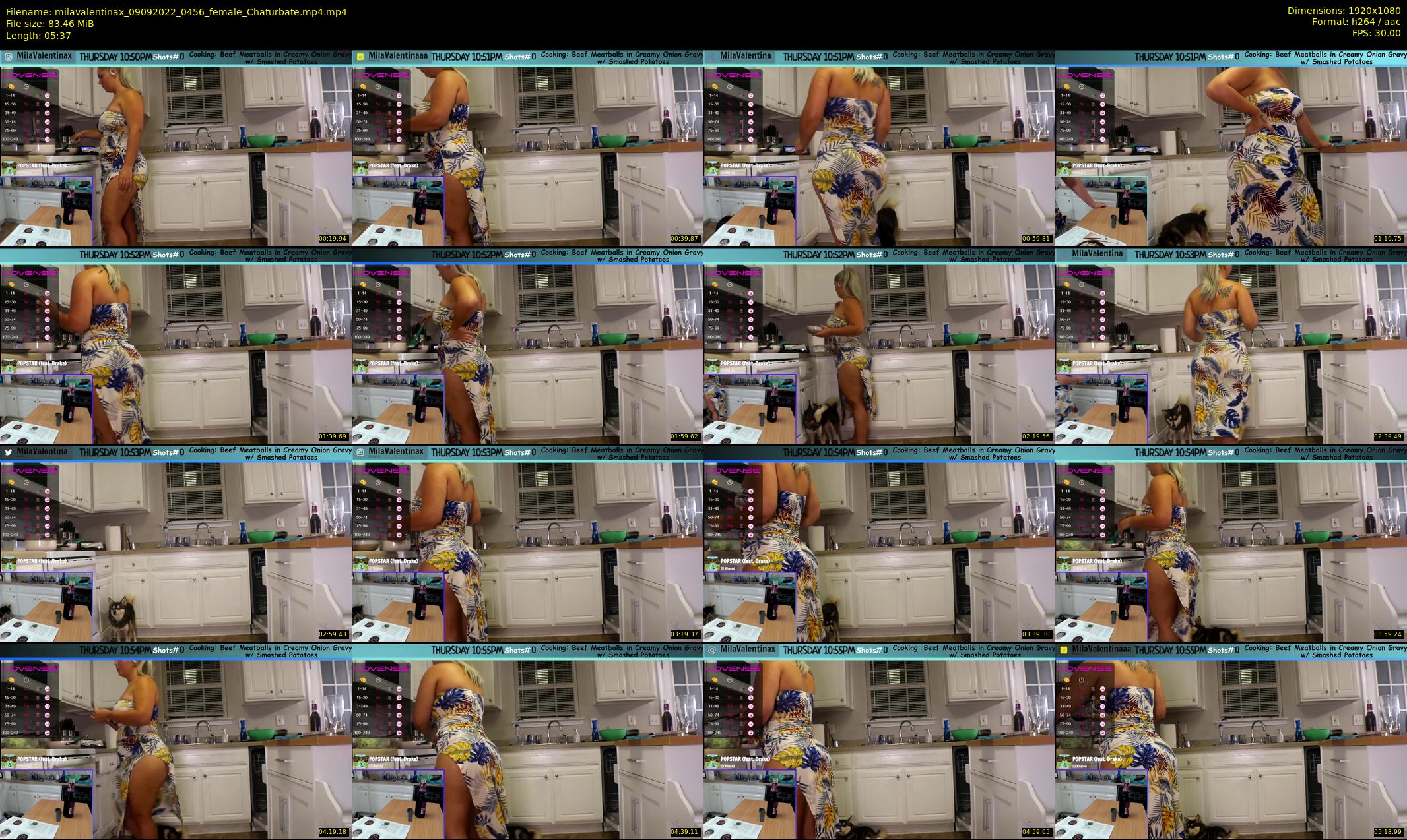 milavalentinax — 6 minute Chaturbate female cam show recording, 1080p, Sep 9, 2022