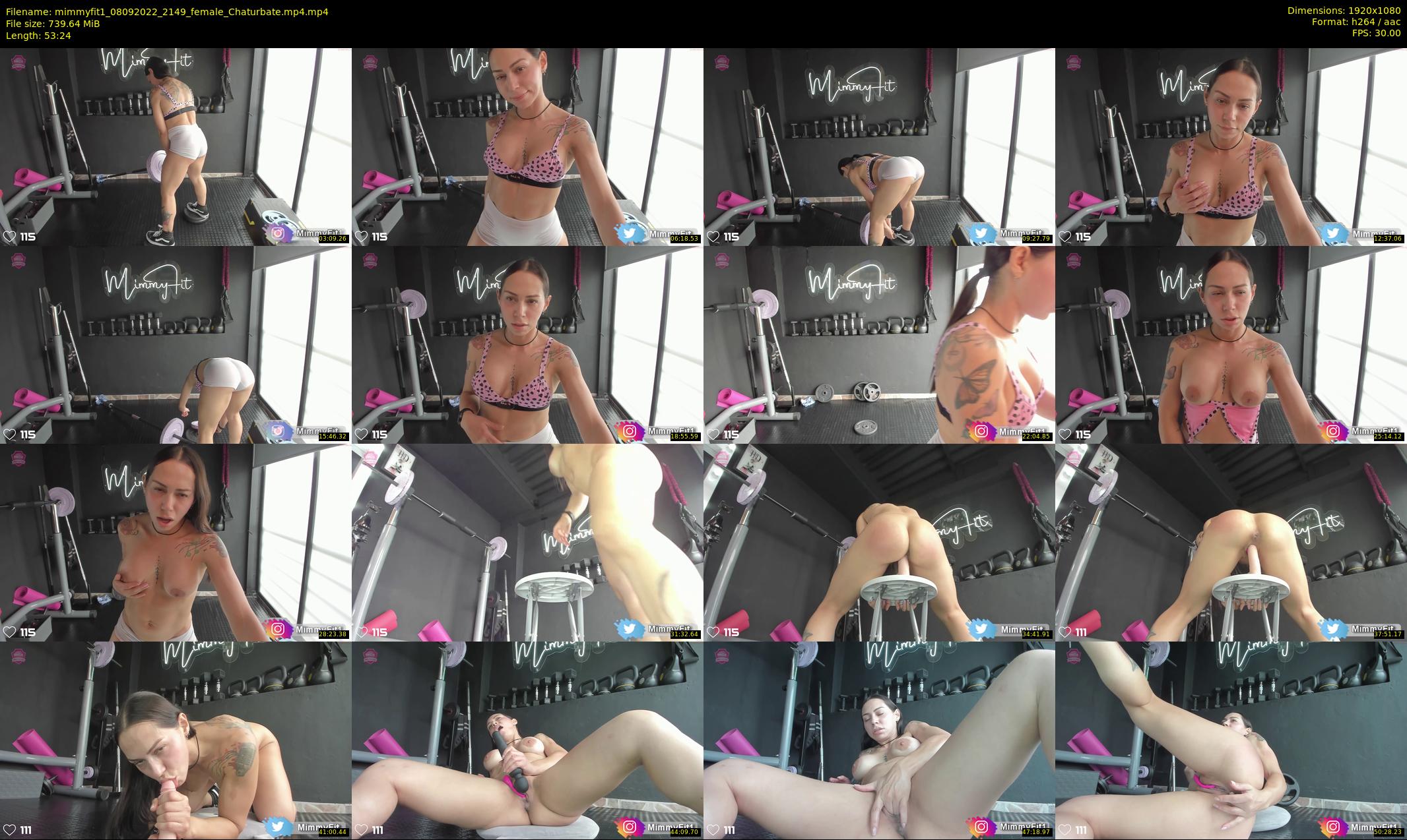 mimmyfit1 — 54 minute Chaturbate female cam show recording, 1080p, Sep 8, 2022