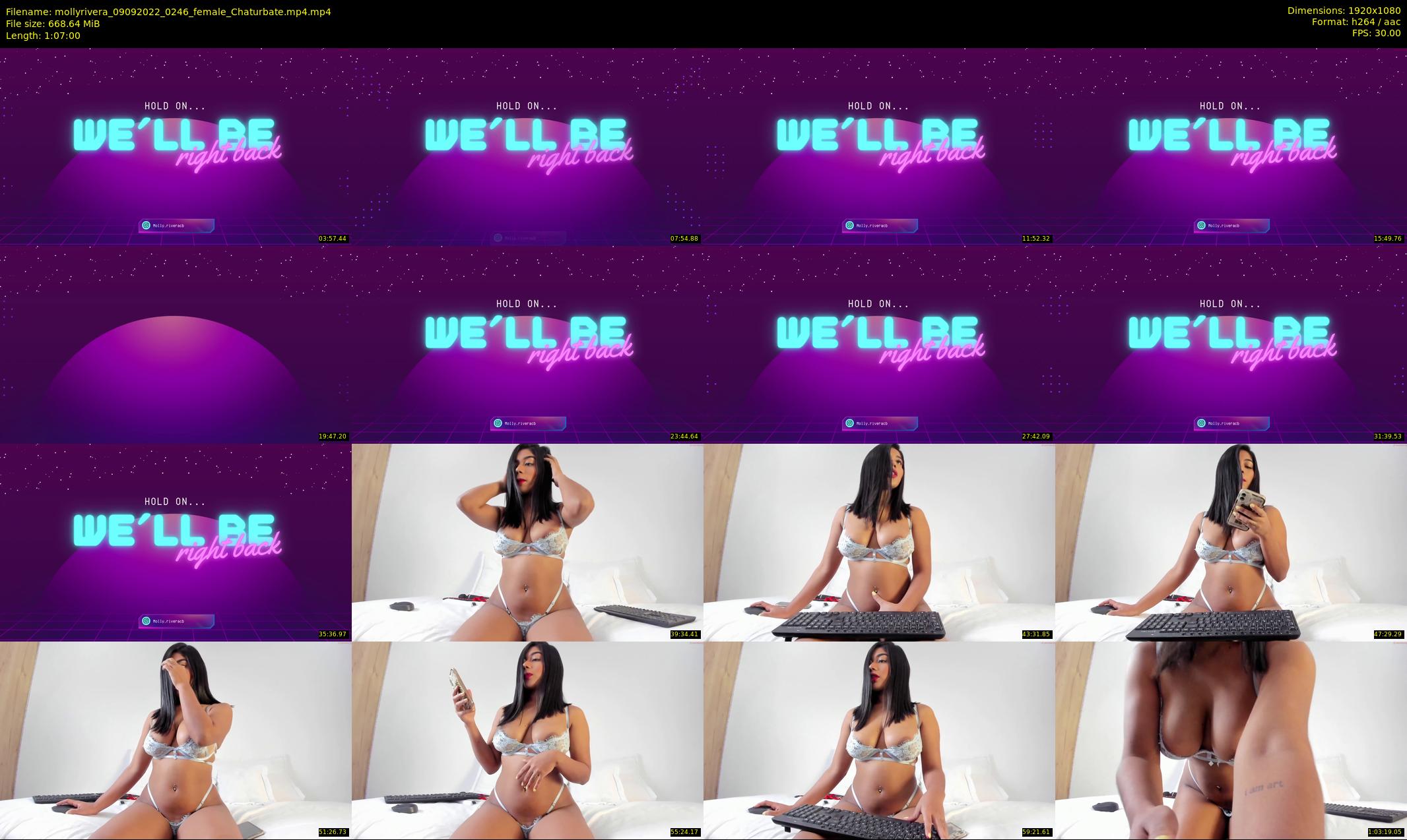 mollyrivera — 67 minute Chaturbate female cam show recording, 1080p, Sep 9, 2022