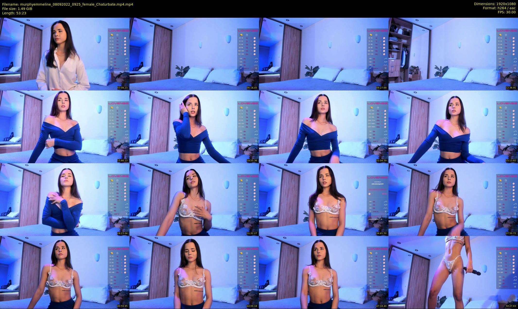 murphyemmeline — 54 minute Chaturbate female cam show recording, 1080p, Sep 8, 2022