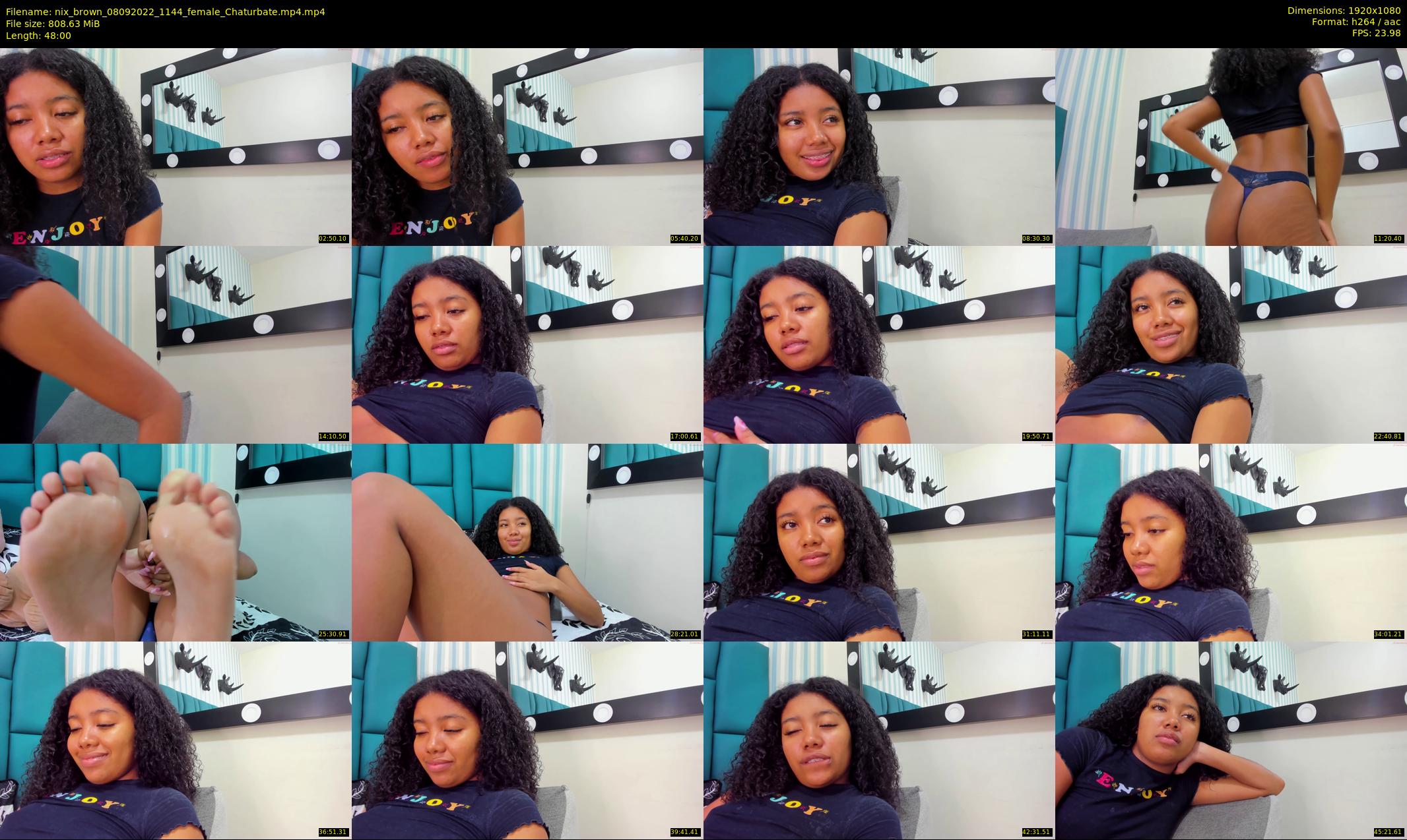 nix_brown — 48 minute Chaturbate female cam show recording, 1080p, Sep 8, 2022