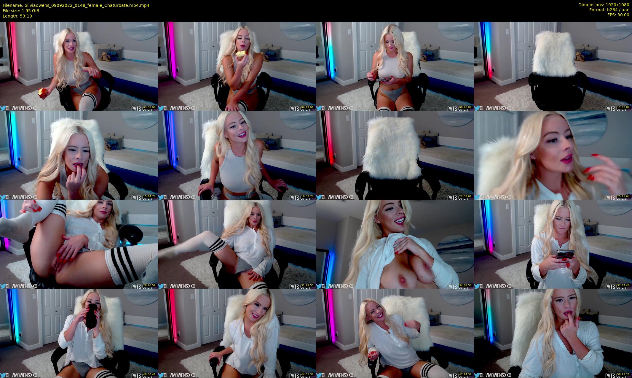 oliviaowens — 54 minute Chaturbate female cam show recording, 1080p, Sep 9, 2022
