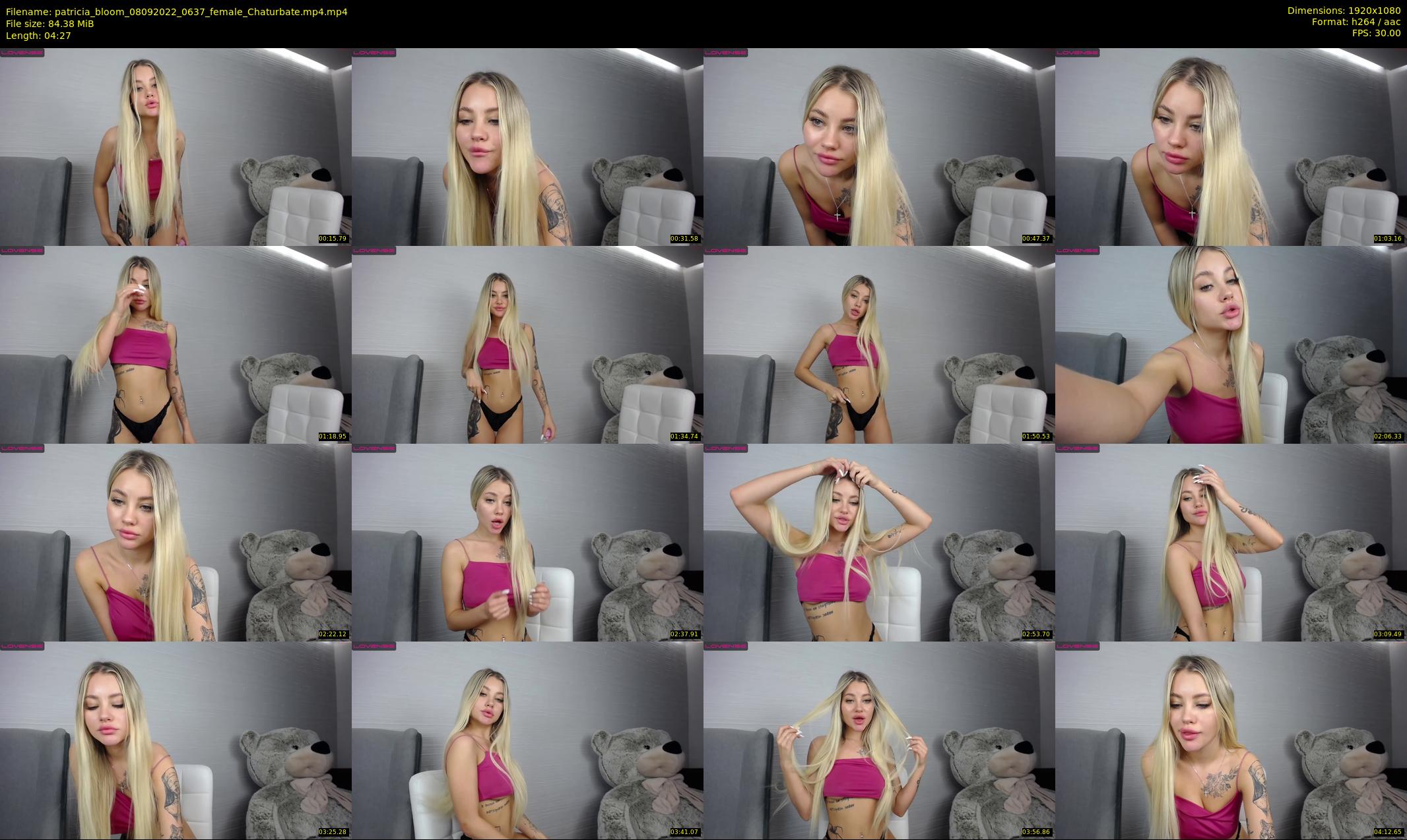 patricia_bloom — 5 minute Chaturbate female cam show recording, 1080p, Sep 8, 2022