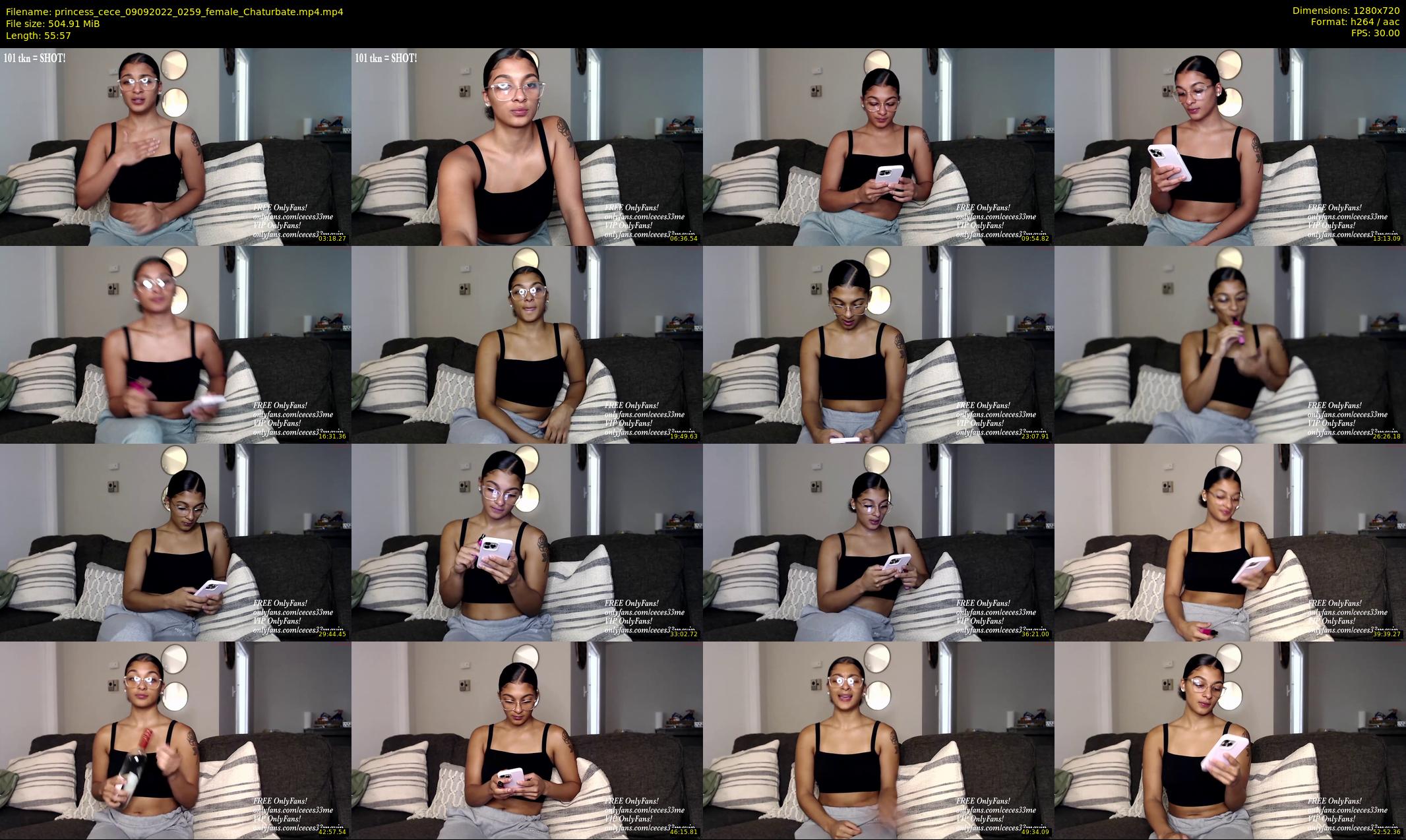 princess_cece — 56 minute Chaturbate female cam show recording, 720p, Sep 9, 2022