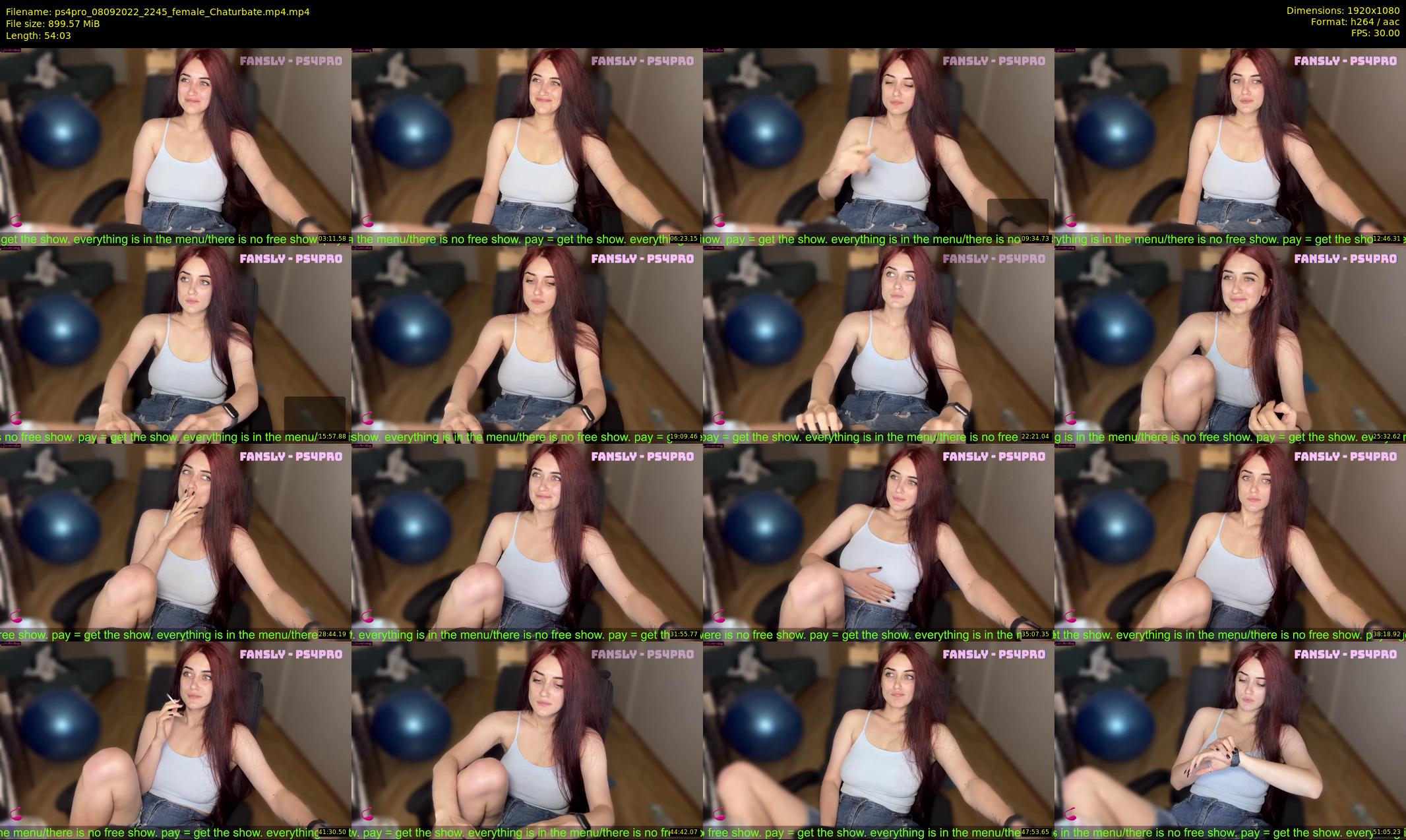 ps4pro — 55 minute Chaturbate female cam show recording, 1080p, Sep 8, 2022