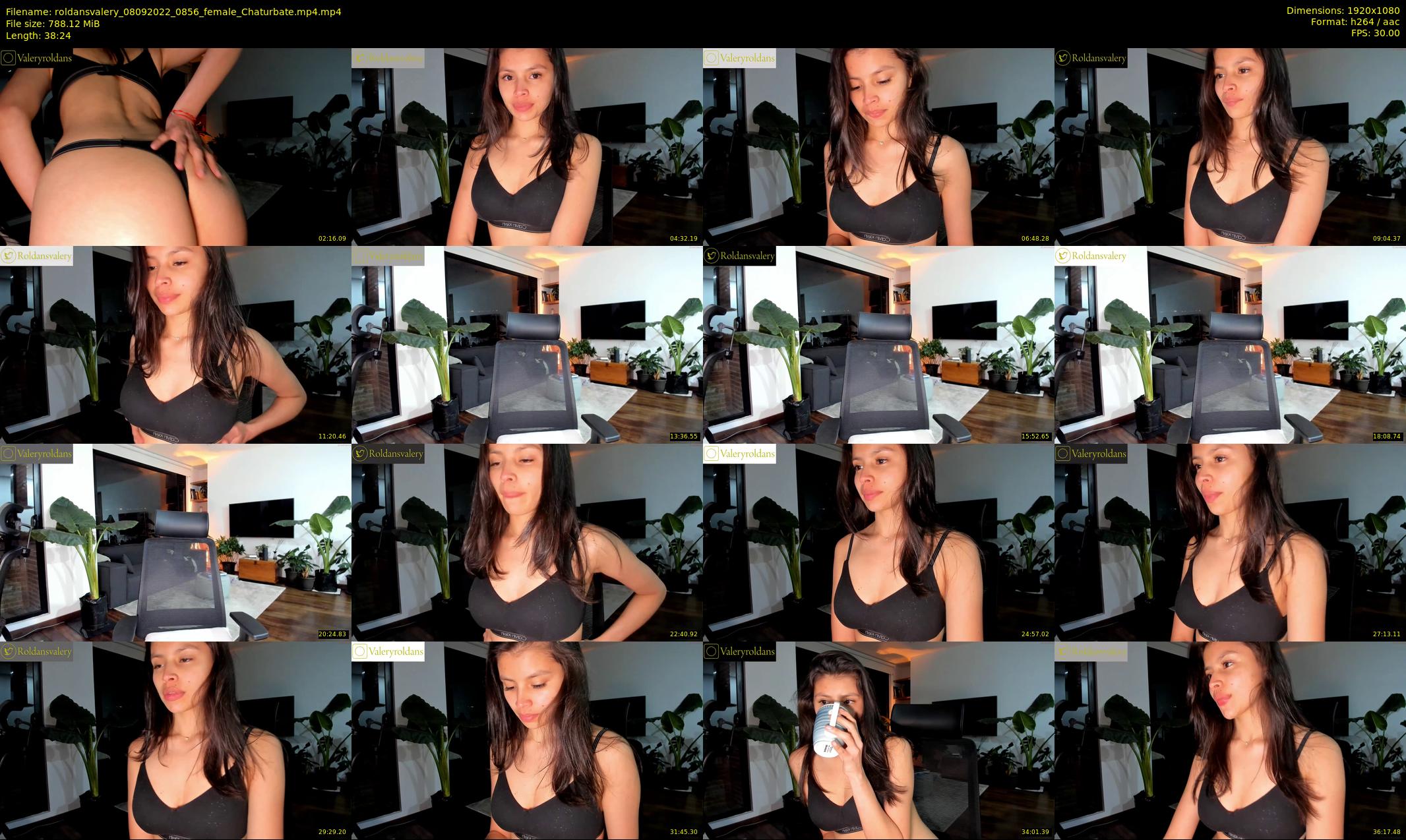 roldansvalery — 39 minute Chaturbate female cam show recording, 1080p, Sep 8, 2022