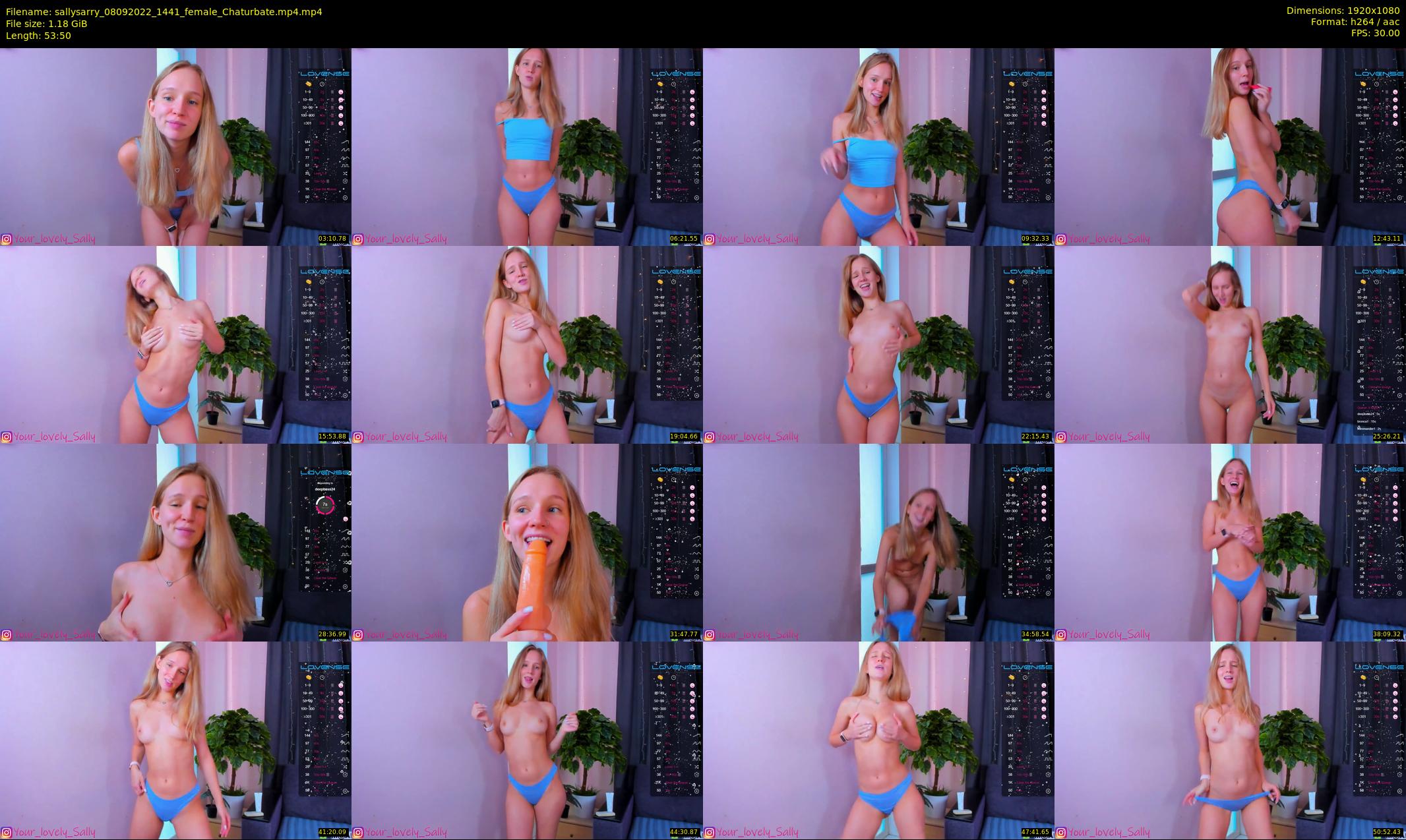 sallysarry — 54 minute Chaturbate couple cam show recording, 1080p, Sep 8, 2022