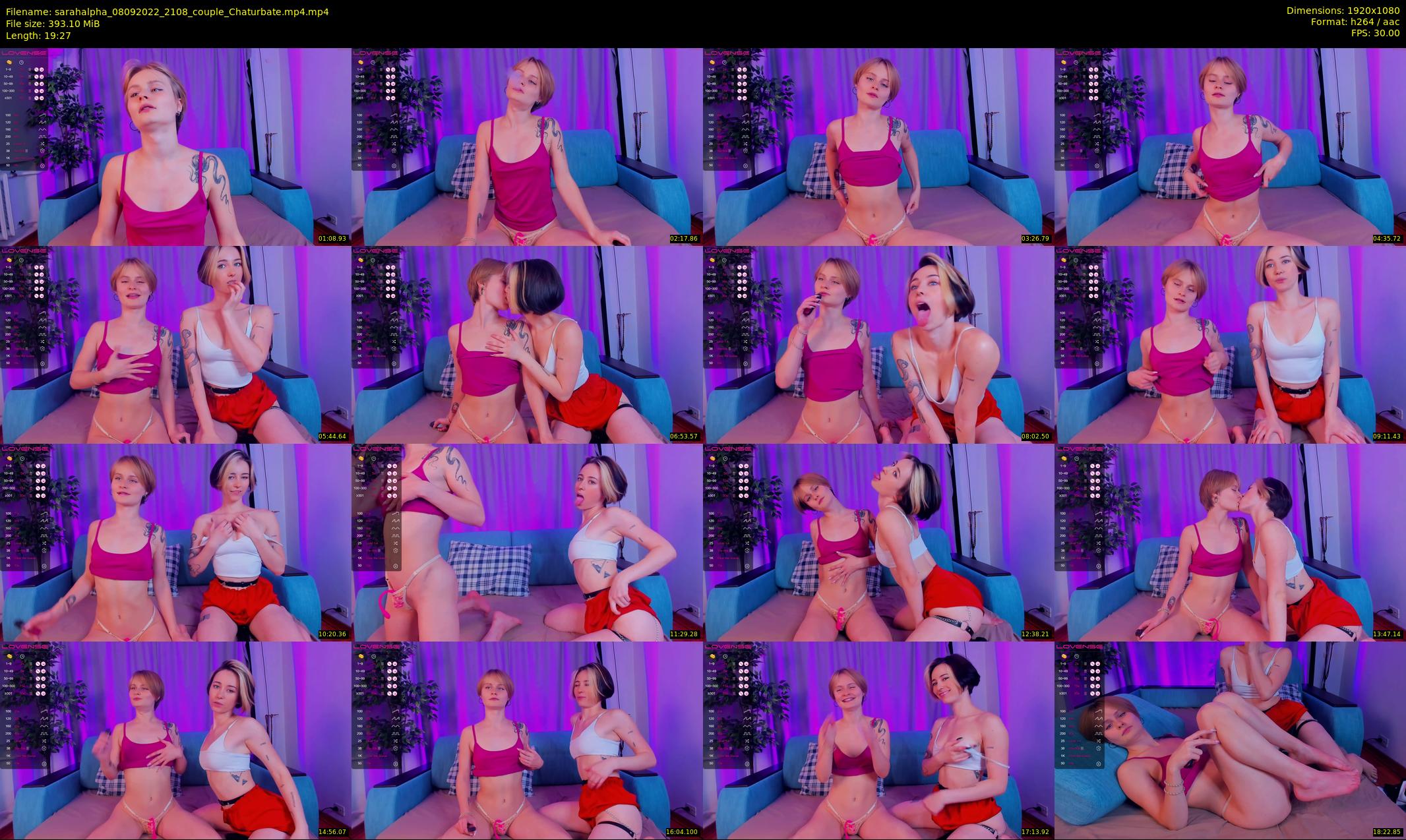 sarahalpha — 20 minute Chaturbate couple cam show recording, 1080p, Sep 8, 2022