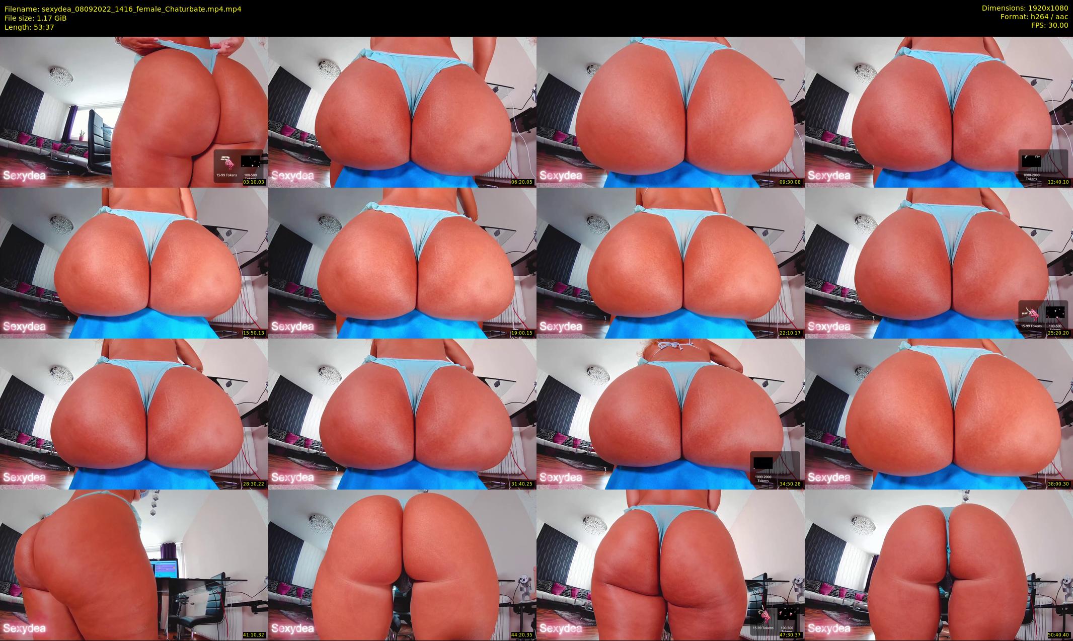 sexydea — 54 minute Chaturbate female cam show recording, 1080p, Sep 8, 2022