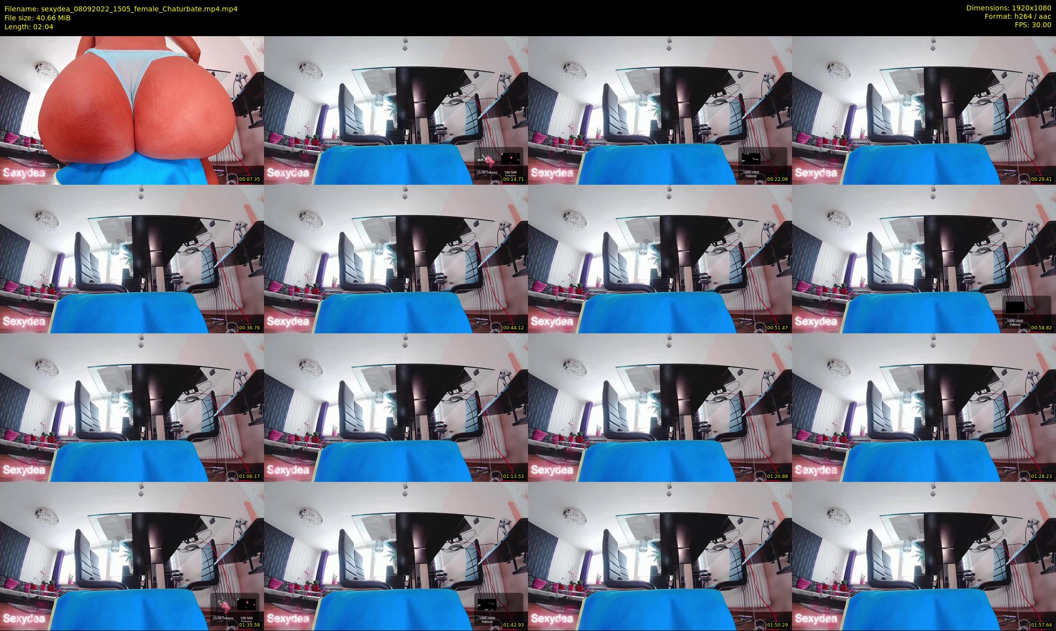 sexydea — 3 minute Chaturbate female cam show recording, 1080p, Sep 8, 2022