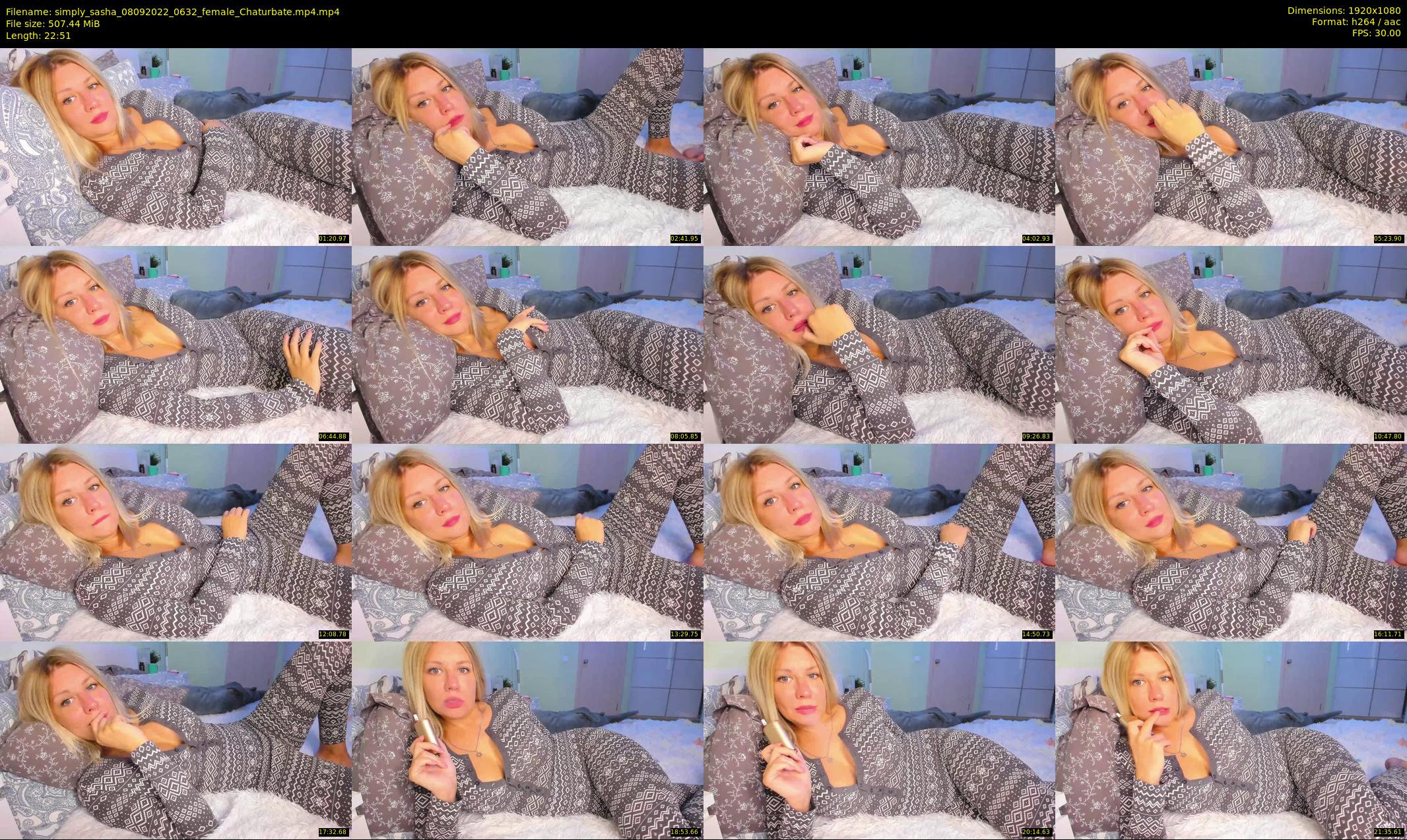 simply_sasha — 23 minute Chaturbate female cam show recording, 1080p, Sep 8, 2022
