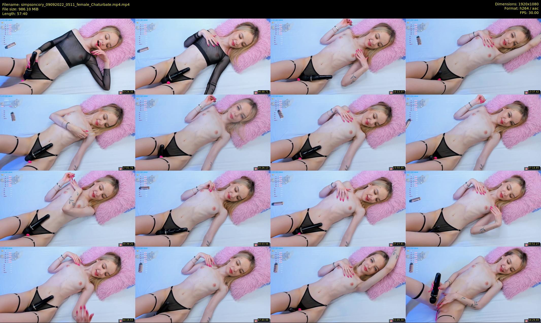 simpsoncory — 58 minute Chaturbate female cam show recording, 1080p, Sep 9, 2022