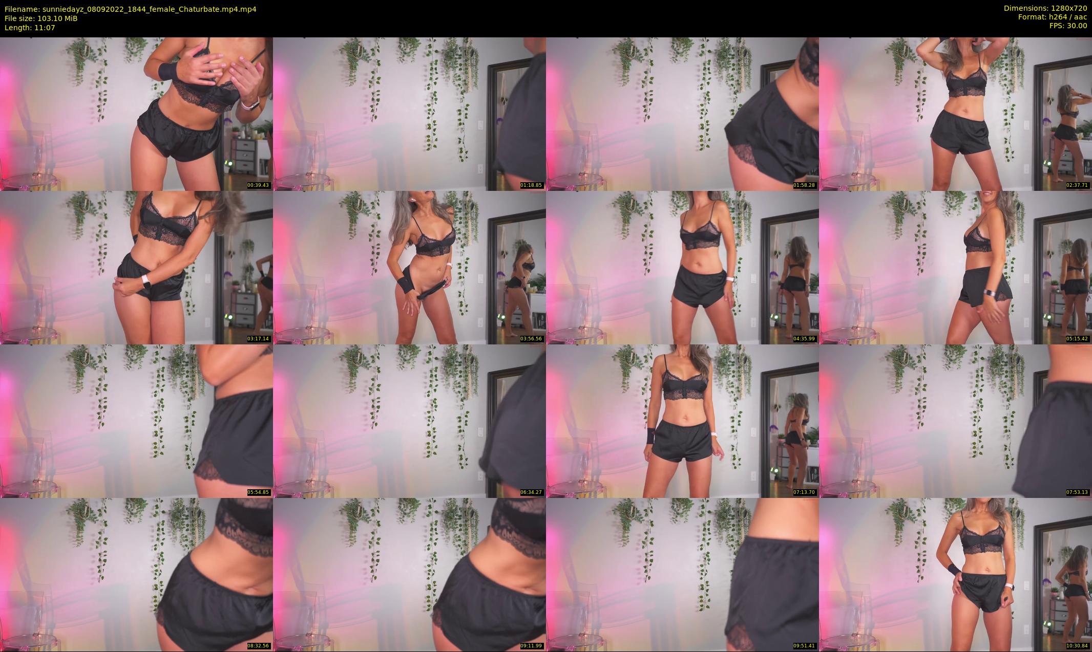 sunniedayz — 12 minute Chaturbate female cam show recording, 720p, Sep 8, 2022