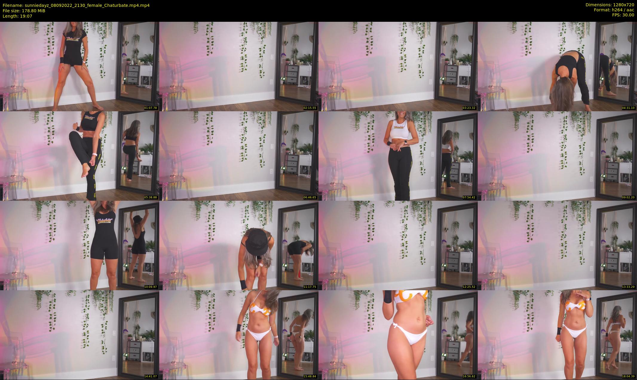 sunniedayz — 20 minute Chaturbate female cam show recording, 720p, Sep 8, 2022