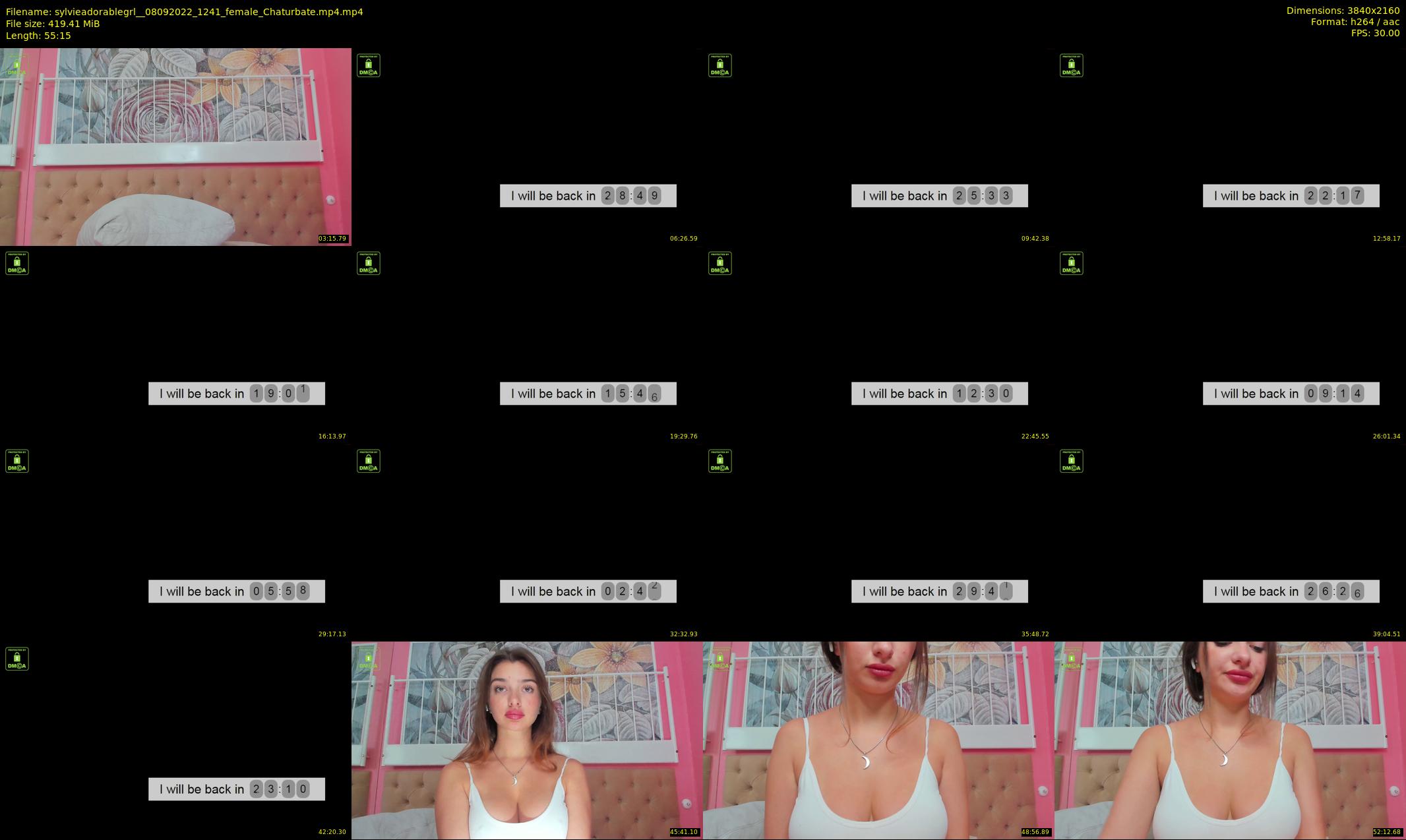 sylvieadorablegrl_ — 56 minute Chaturbate female cam show recording, 4K, Sep 8, 2022
