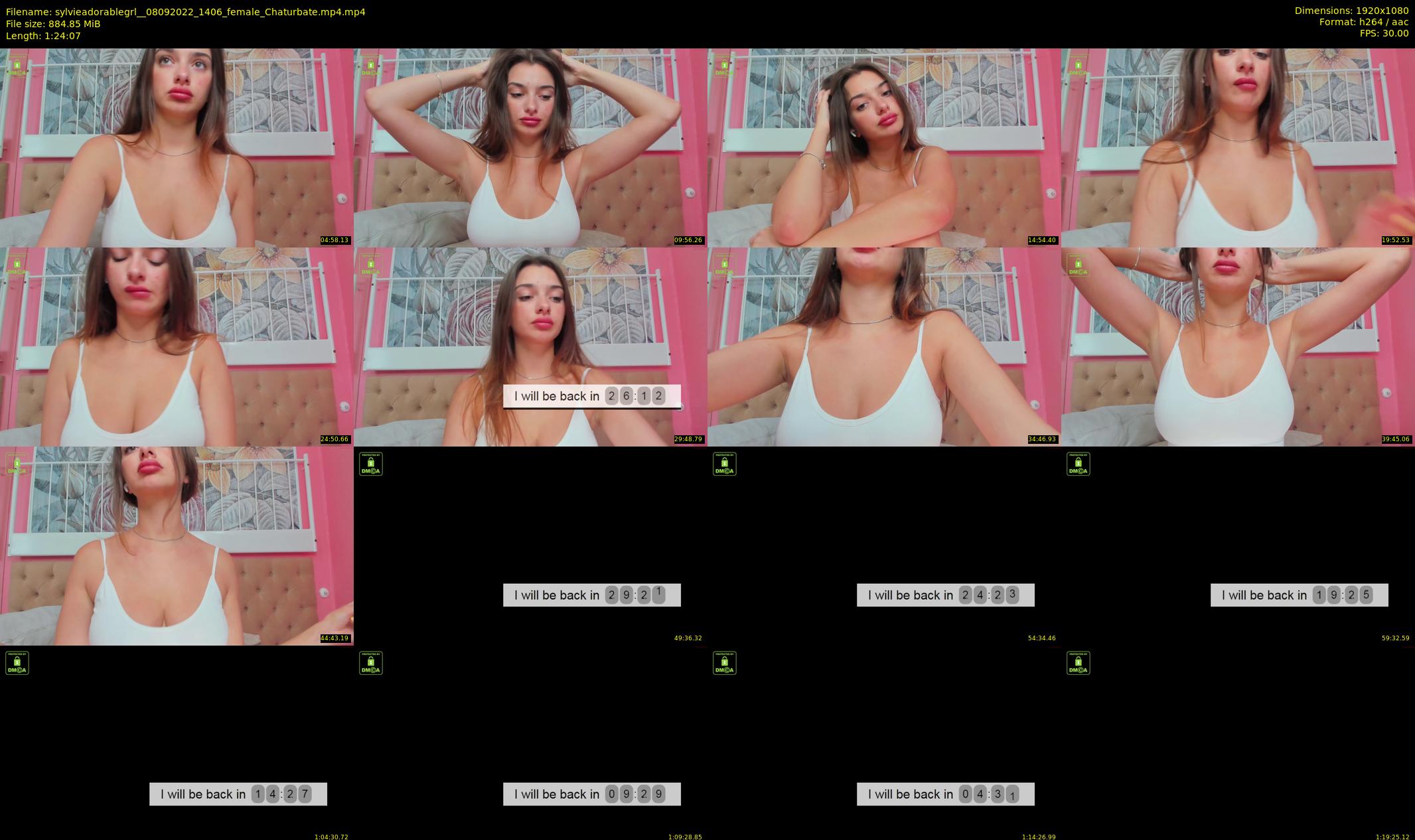 sylvieadorablegrl_ — 85 minute Chaturbate female cam show recording, 1080p, Sep 8, 2022