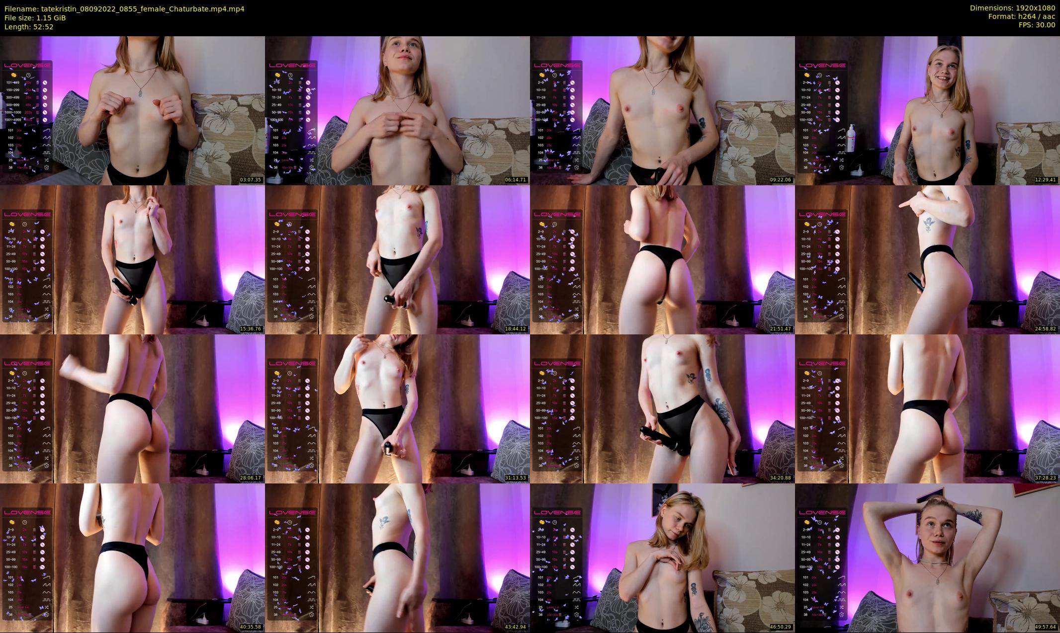 tatekristin — 53 minute Chaturbate female cam show recording, 1080p, Sep 8, 2022
