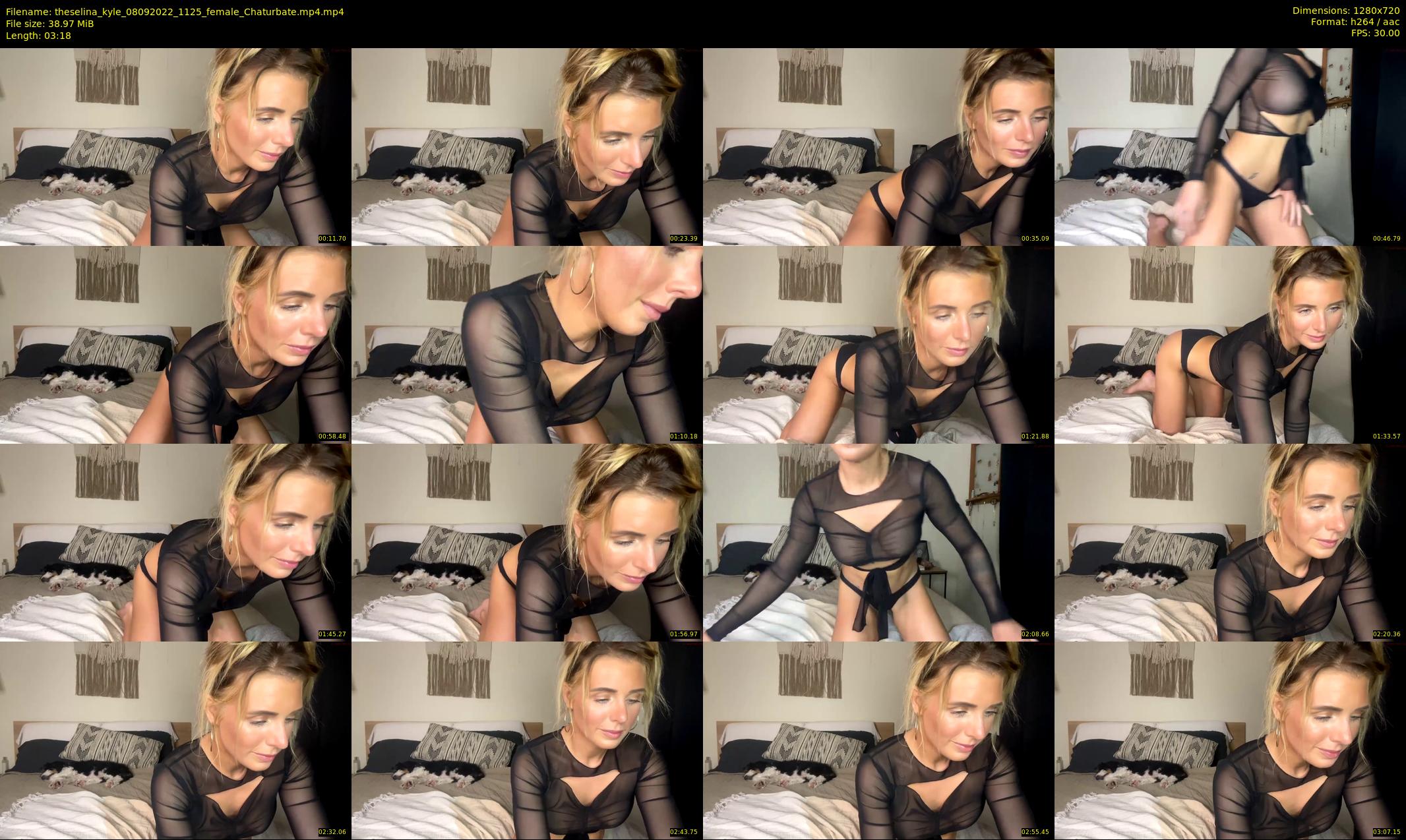 theselina_kyle — 4 minute Chaturbate female cam show recording, 720p, Sep 8, 2022