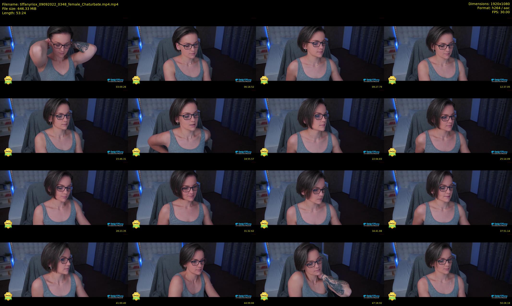 tiffanyriox — 54 minute Chaturbate female cam show recording, 1080p, Sep 9, 2022