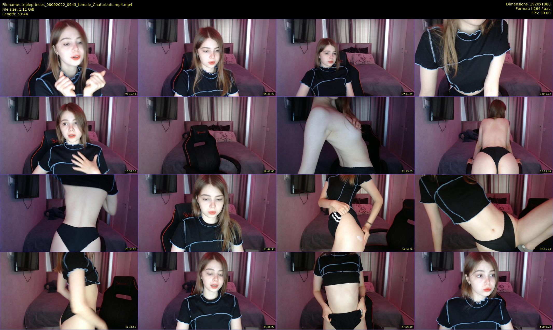 tripleprinces — 54 minute Chaturbate female cam show recording, 1080p, Sep 8, 2022