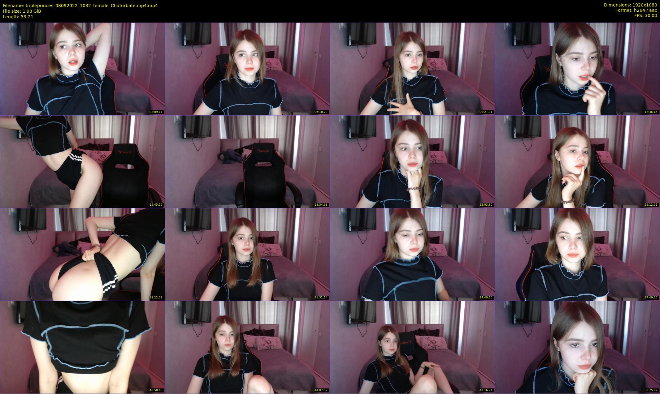 tripleprinces — 54 minute Chaturbate female cam show recording, 1080p, Sep 8, 2022