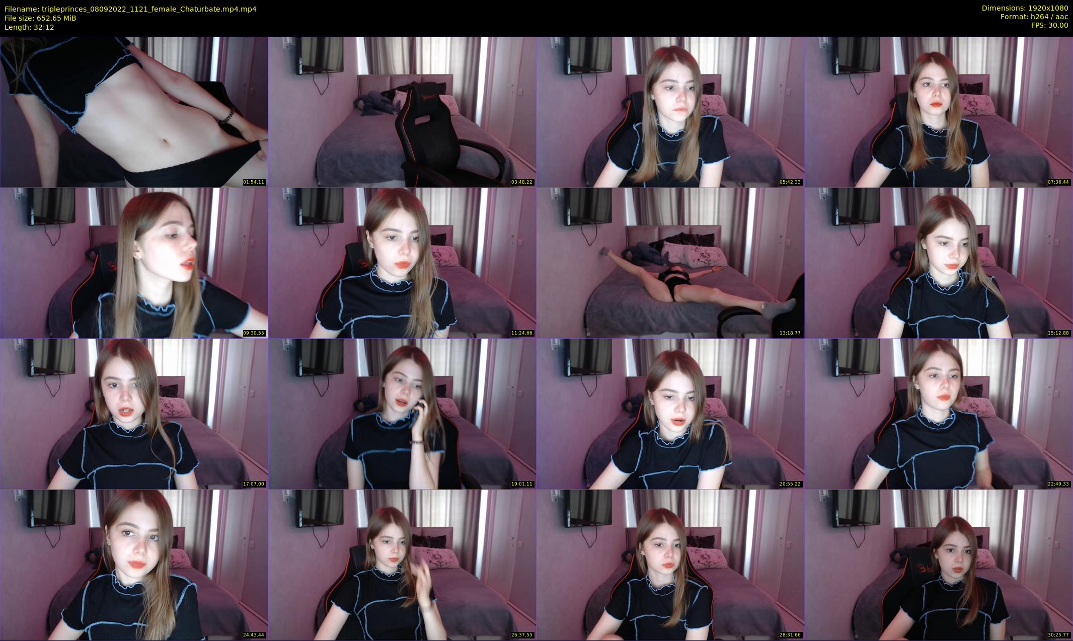 tripleprinces — 33 minute Chaturbate female cam show recording, 1080p, Sep 8, 2022