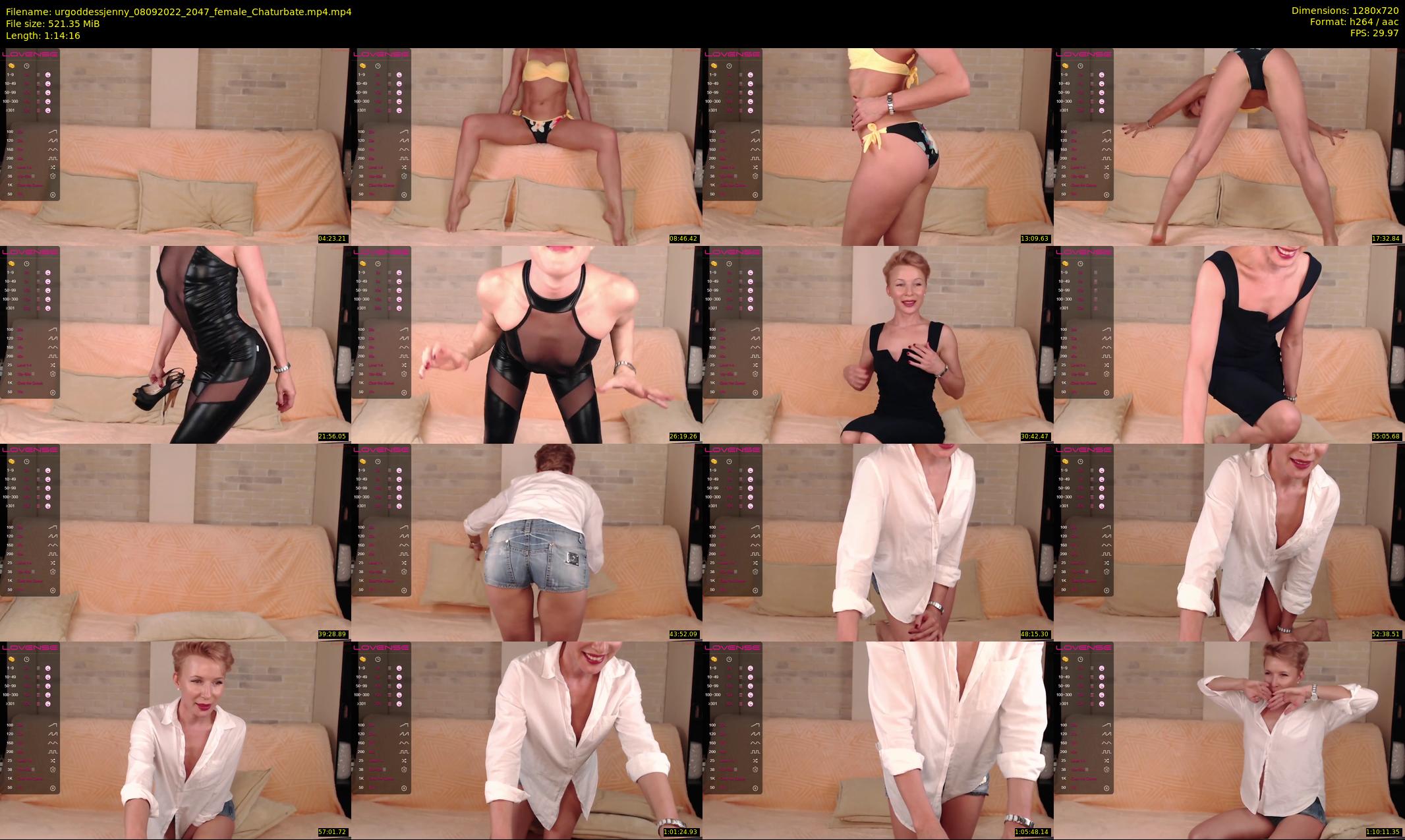 urgoddessjenny — 75 minute Chaturbate female cam show recording, 720p, Sep 8, 2022