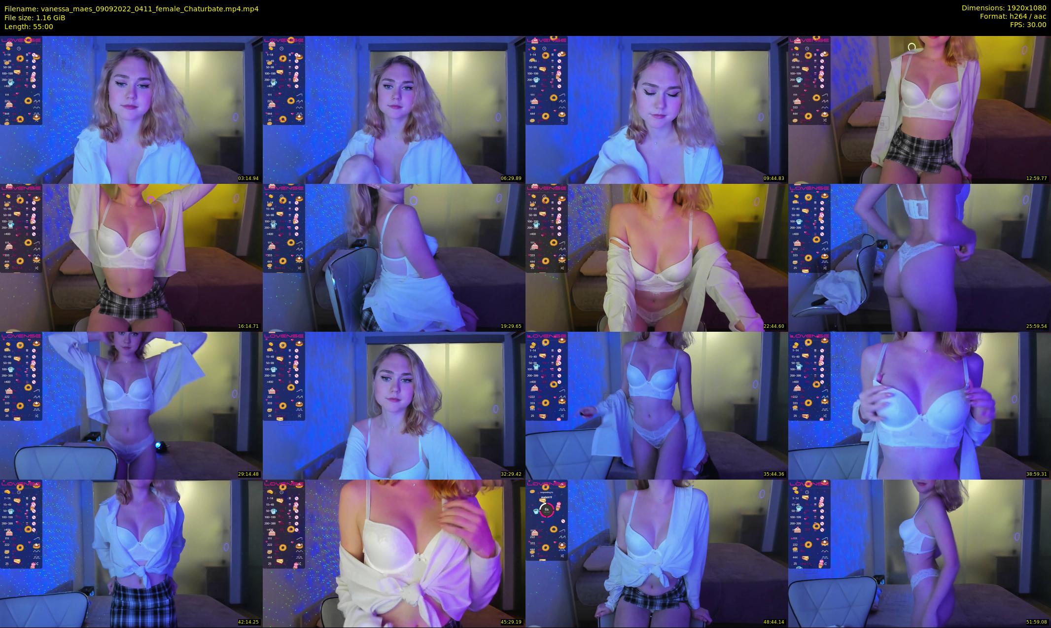 vanessa_maes — 55 minute Chaturbate female cam show recording, 1080p, Sep 9, 2022