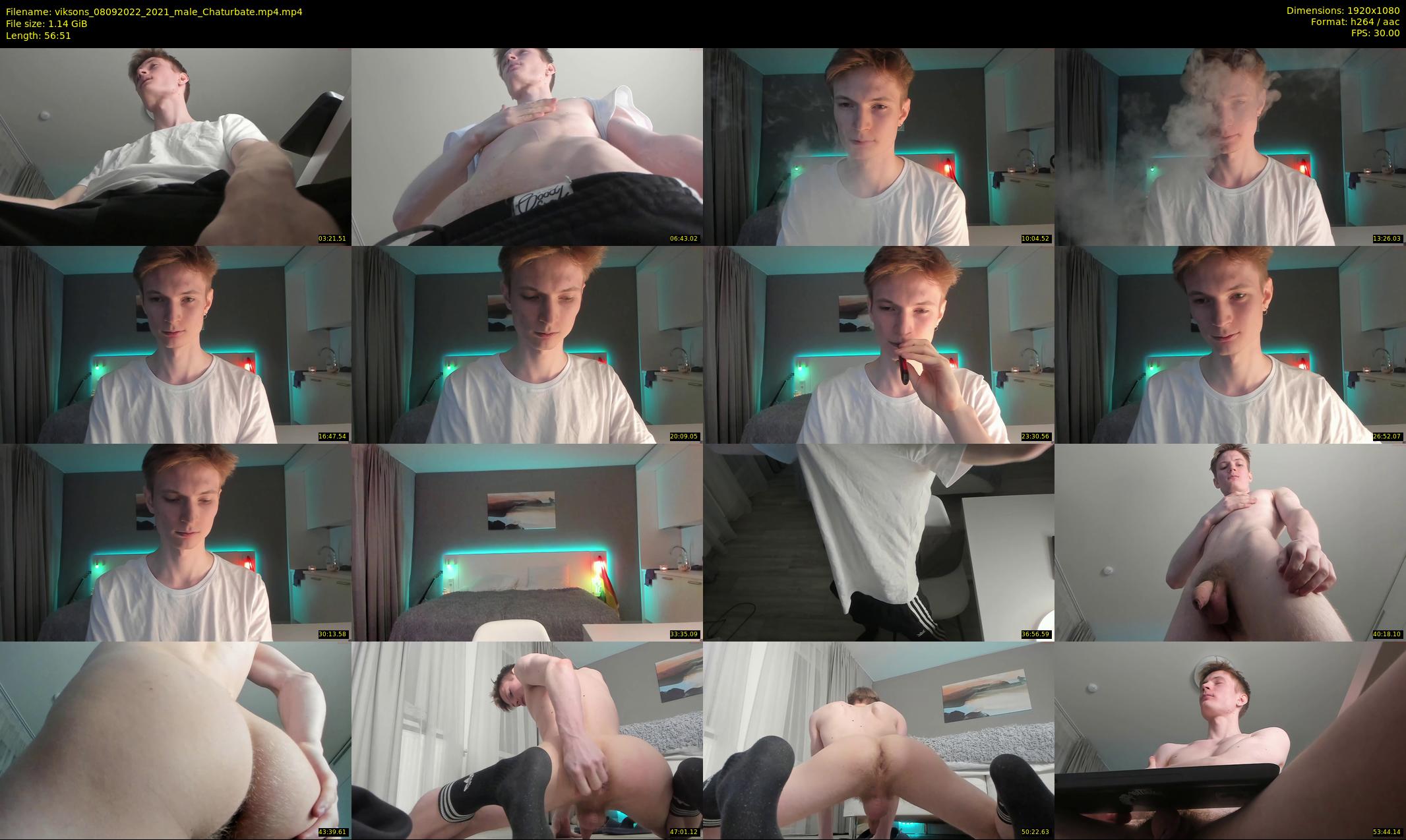 viksons — 57 minute Chaturbate male cam show recording, 1080p, Sep 8, 2022