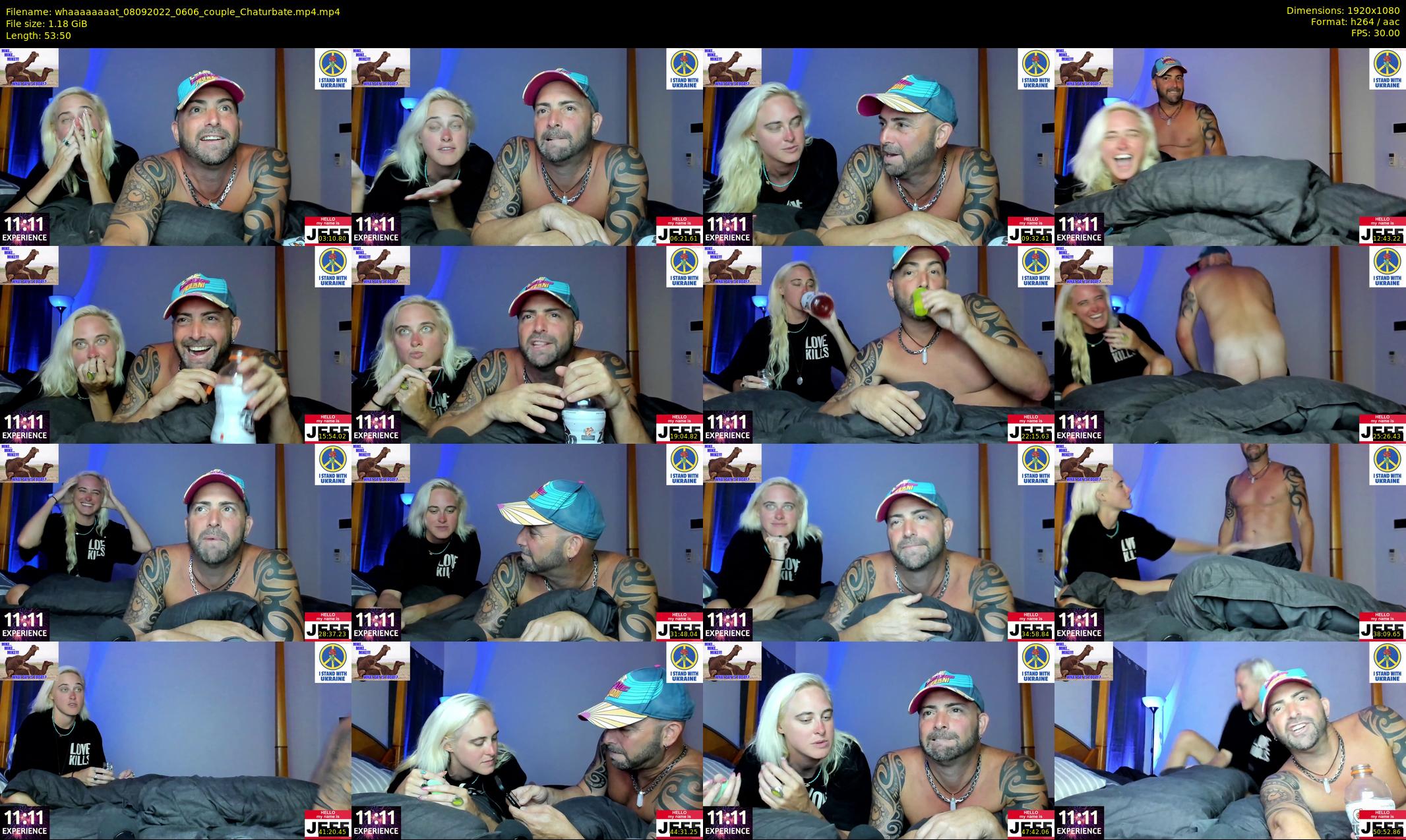 whaaaaaaaat — 54 minute Chaturbate couple cam show recording, 1080p, Sep 8, 2022