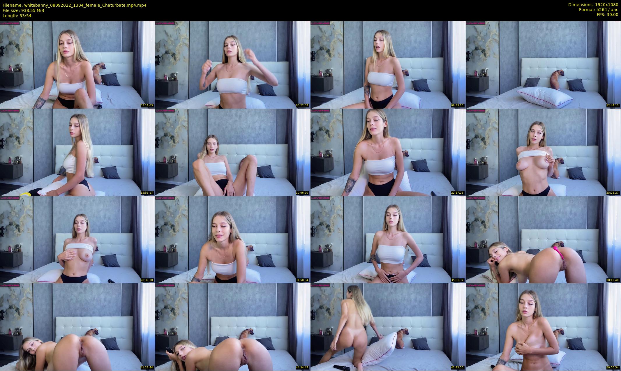 whitebanny — 54 minute Chaturbate couple cam show recording, 1080p, Sep 8, 2022