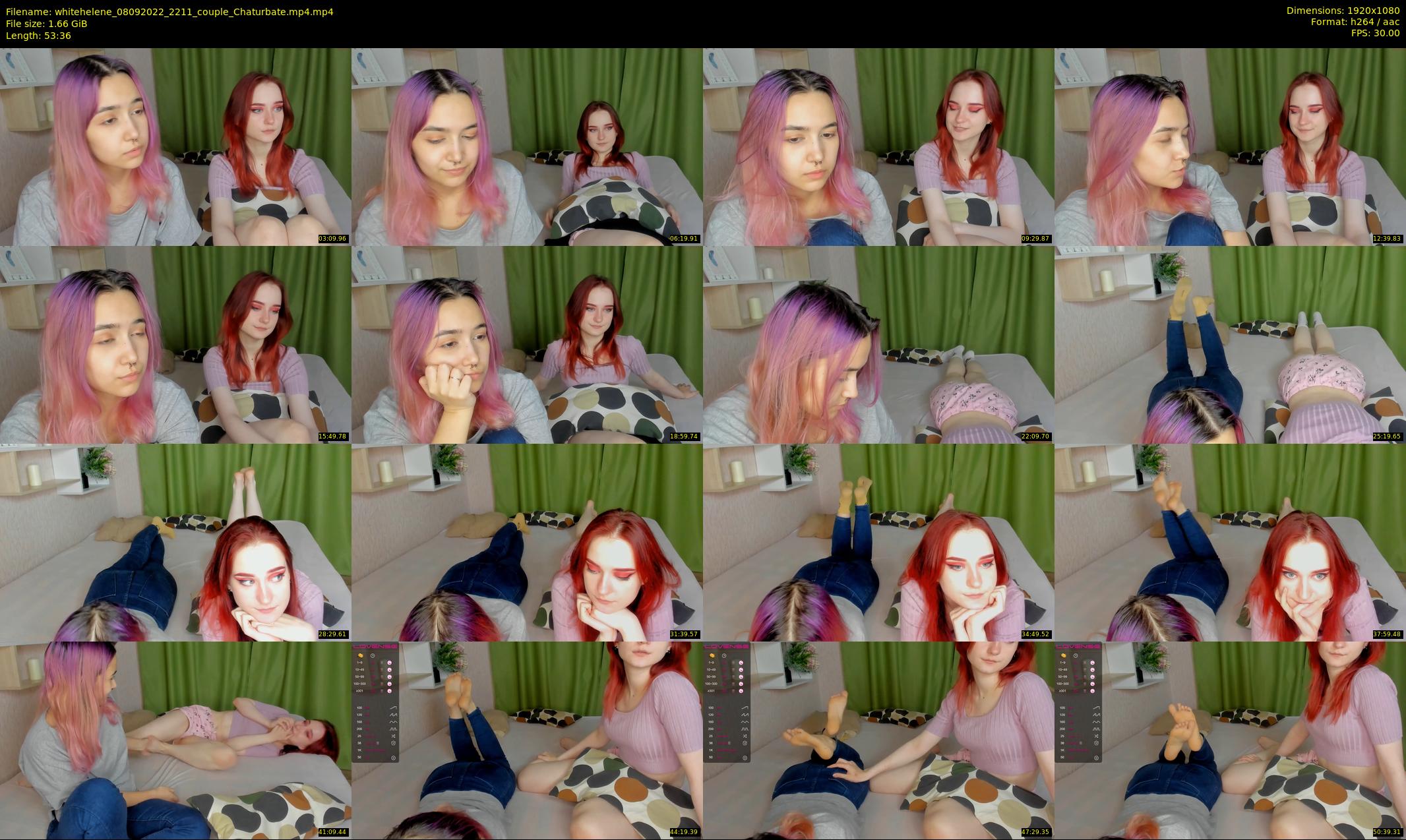 whitehelene — 54 minute Chaturbate female cam show recording, 1080p, Sep 8, 2022