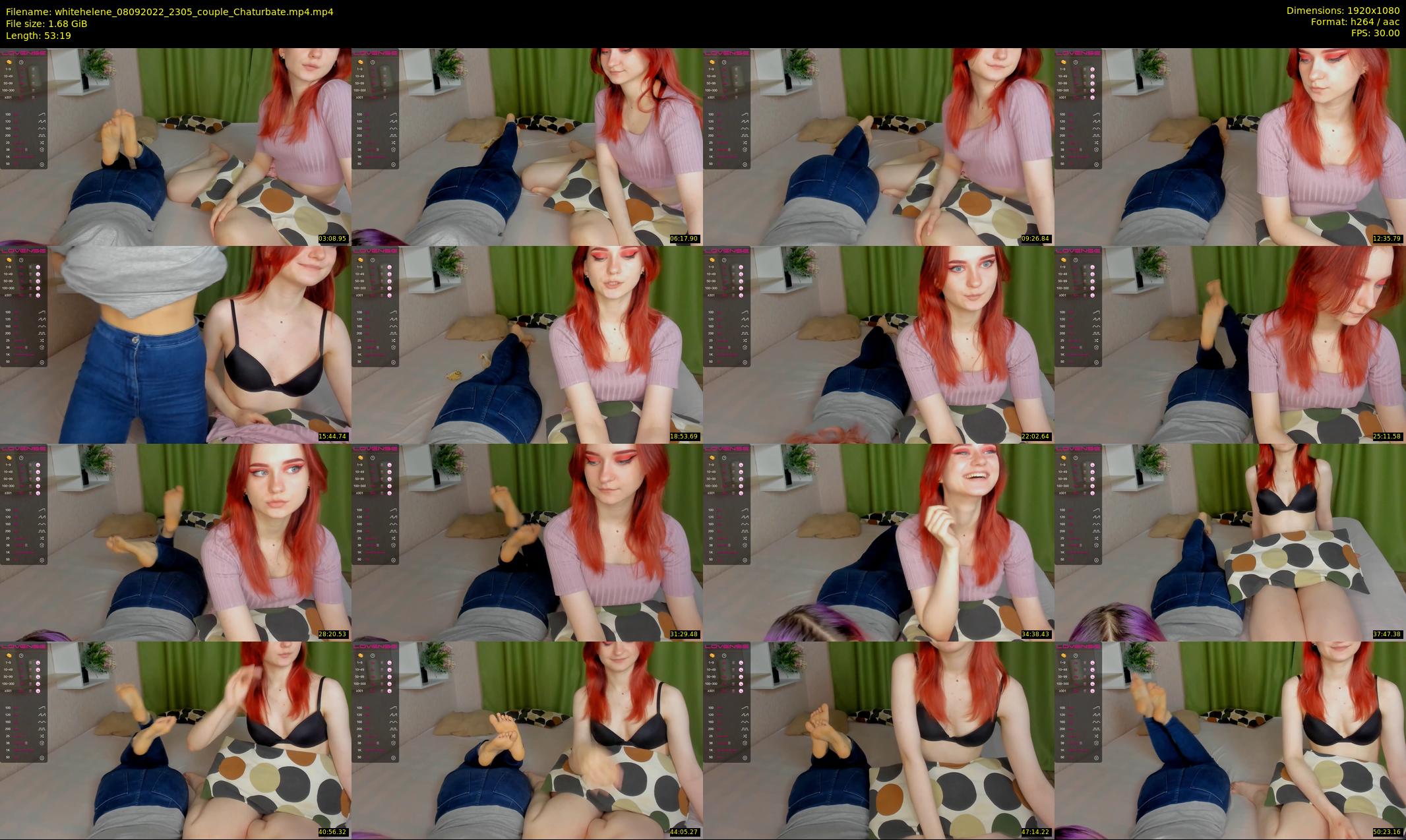 whitehelene — 54 minute Chaturbate female cam show recording, 1080p, Sep 8, 2022
