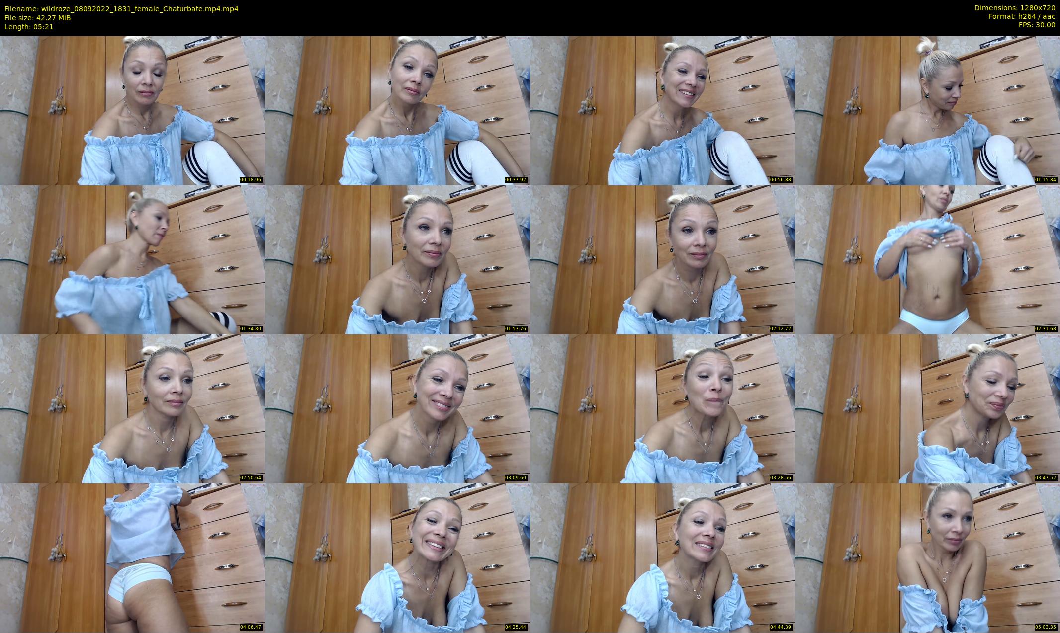wildroze — 6 minute Chaturbate female cam show recording, 720p, Sep 8, 2022