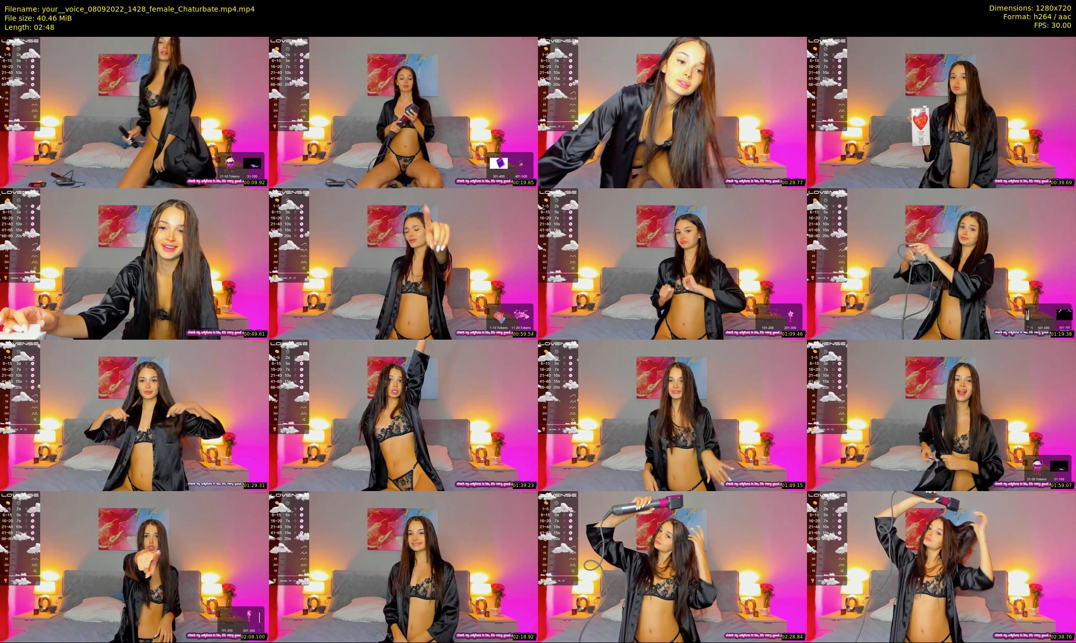 your__voice — 3 minute Chaturbate female cam show recording, 720p, Sep 8, 2022