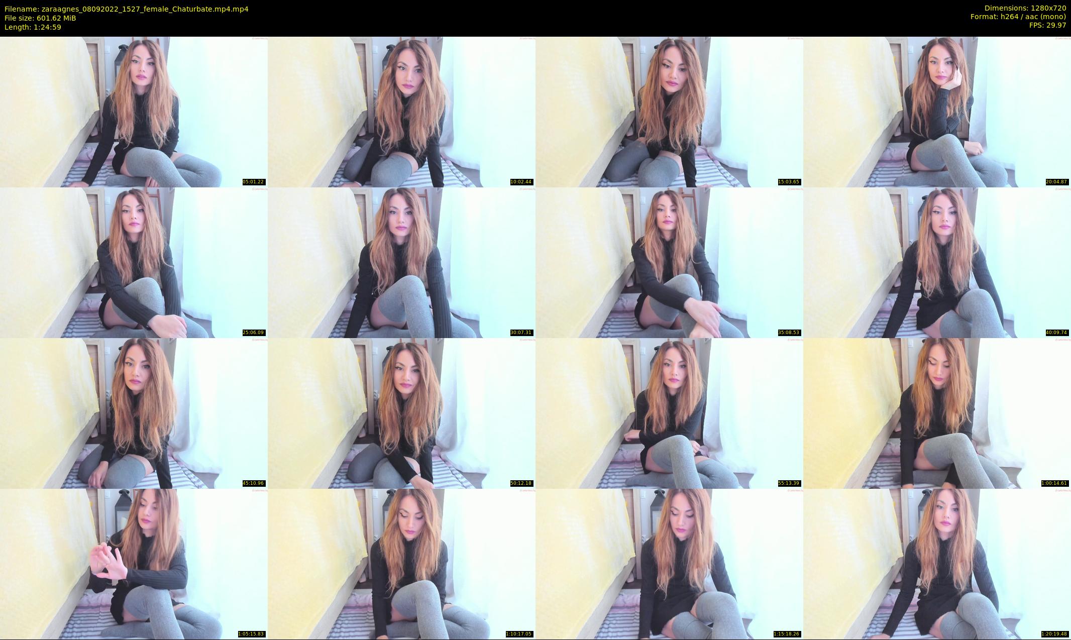 zaraagnes — 85 minute Chaturbate female cam show recording, 720p, Sep 8, 2022
